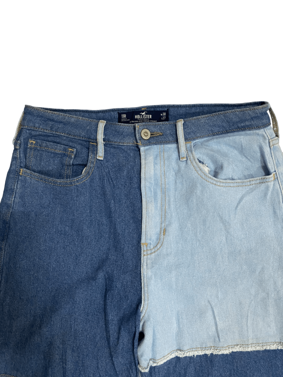 Hollister × Japanese Brand Cut Paste Loose Hollister Denim Jeans Size US 30 / EU 46 - 4 Thumbnail