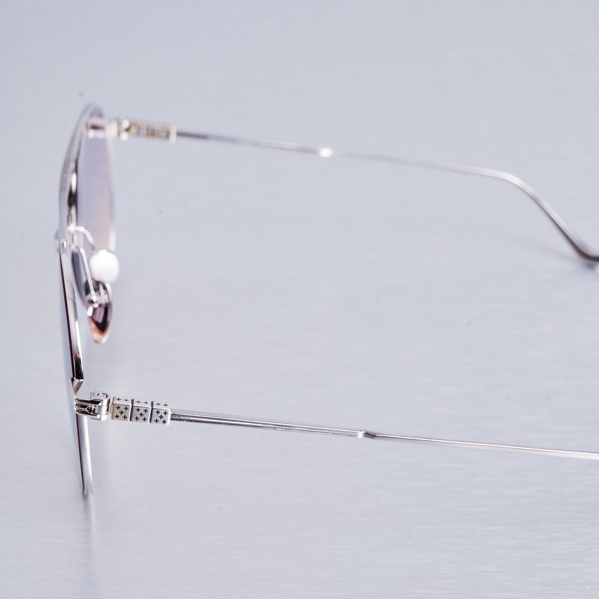 Chrome Hearts CHROME HEARTS STEPPIN' BLU II LAVENDER/SS SUNGLASSES Size ONE SIZE - 3 Thumbnail