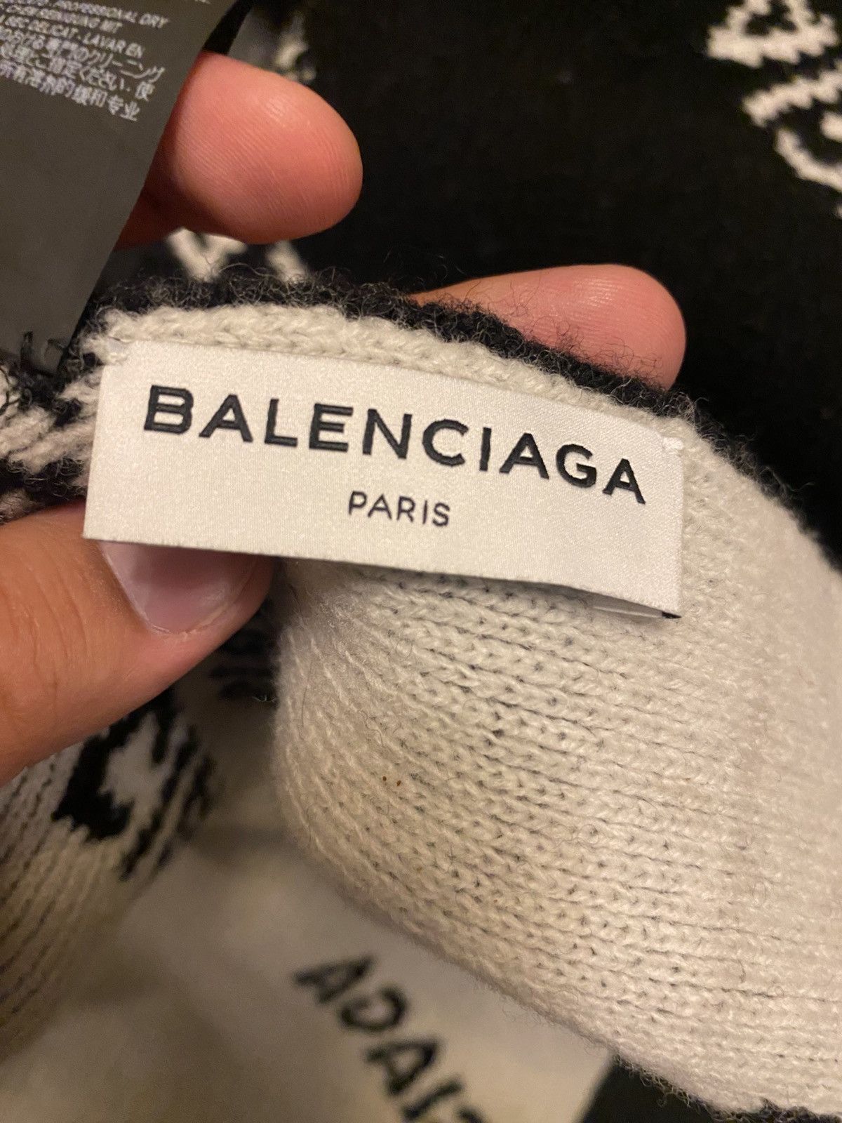 Balenciaga Balenciaga Large Wool Scarf Size ONE SIZE - 4 Thumbnail