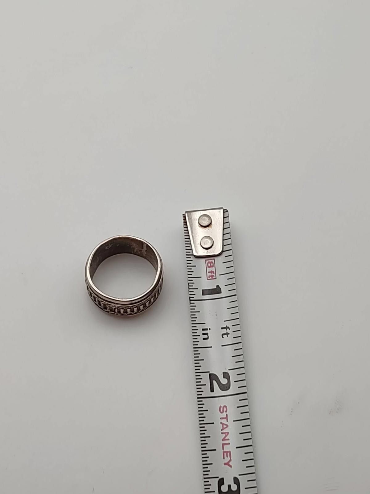 The Unbranded Brand Vintage Sterling Silver Textured Braided Band Ring Sz 7.5 Size ONE SIZE - 3 Thumbnail