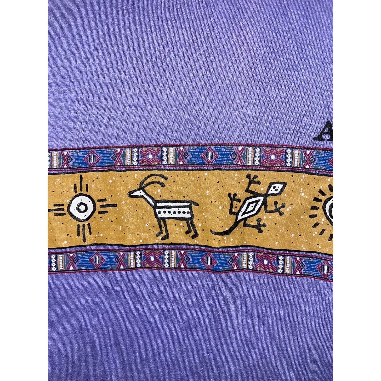 Jerzees Vintage Arizona Indian Shirt Native American Tee VTG 90s L Size US L / EU 52-54 / 3 - 3 Thumbnail