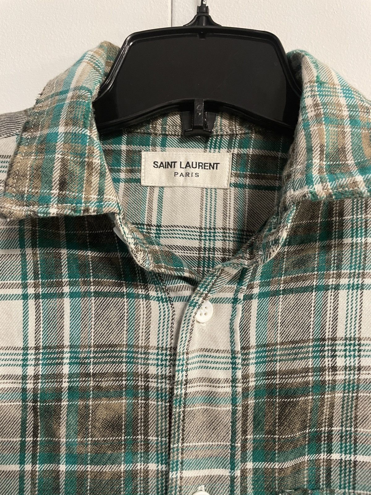 Saint Laurent Paris SS16 Surf Sound Bleached Shirt Size US XS / EU 42 / 0 - 4 Thumbnail