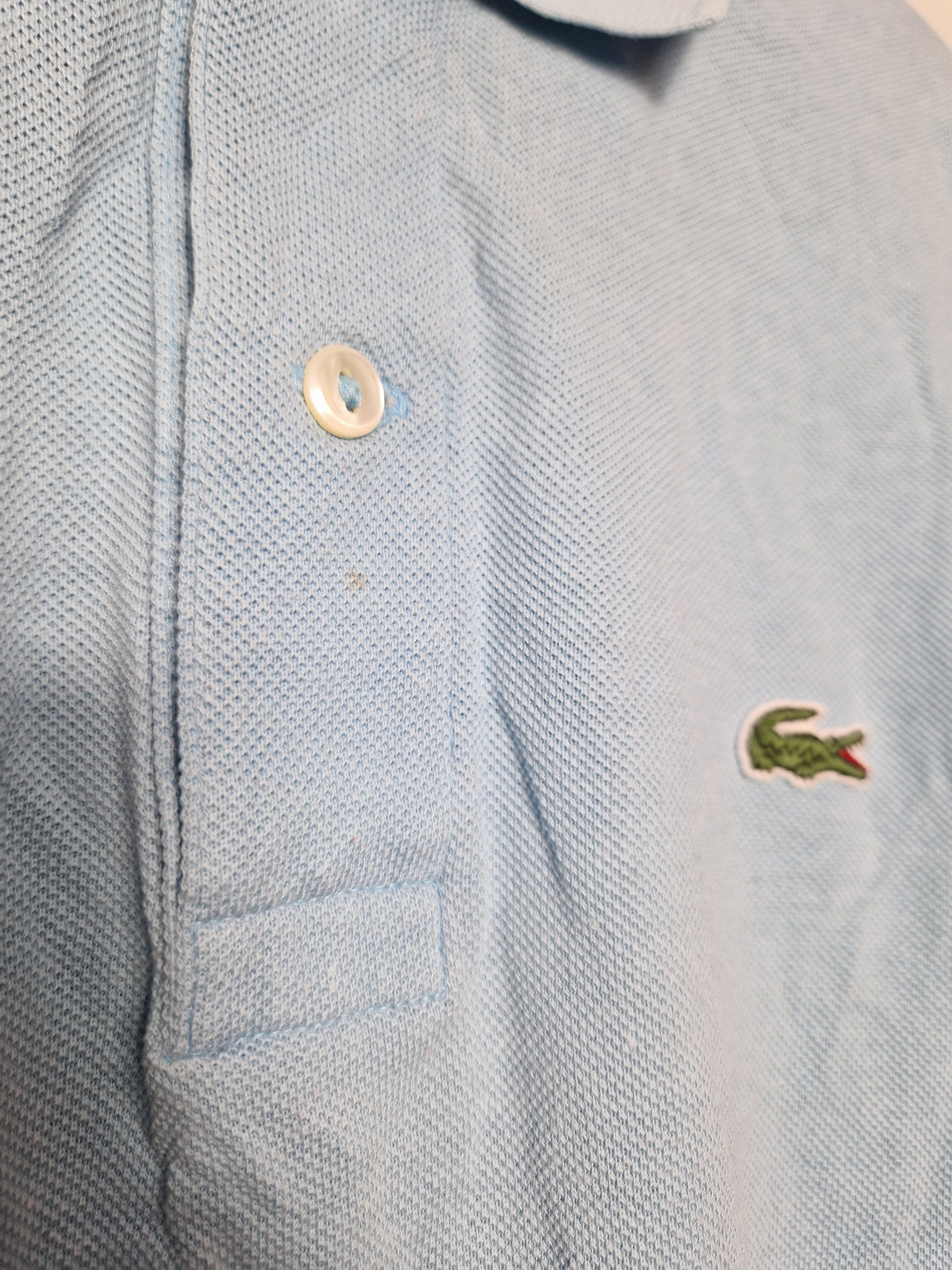 Lacoste Lacoste baby blue polo tee Size US XL / EU 56 / 4 - 4 Thumbnail