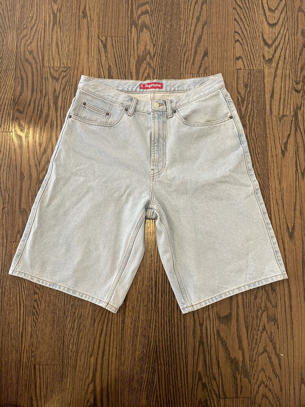 Supreme Supreme SS24 Baggy Denim Short Washed Indigo | Grailed 