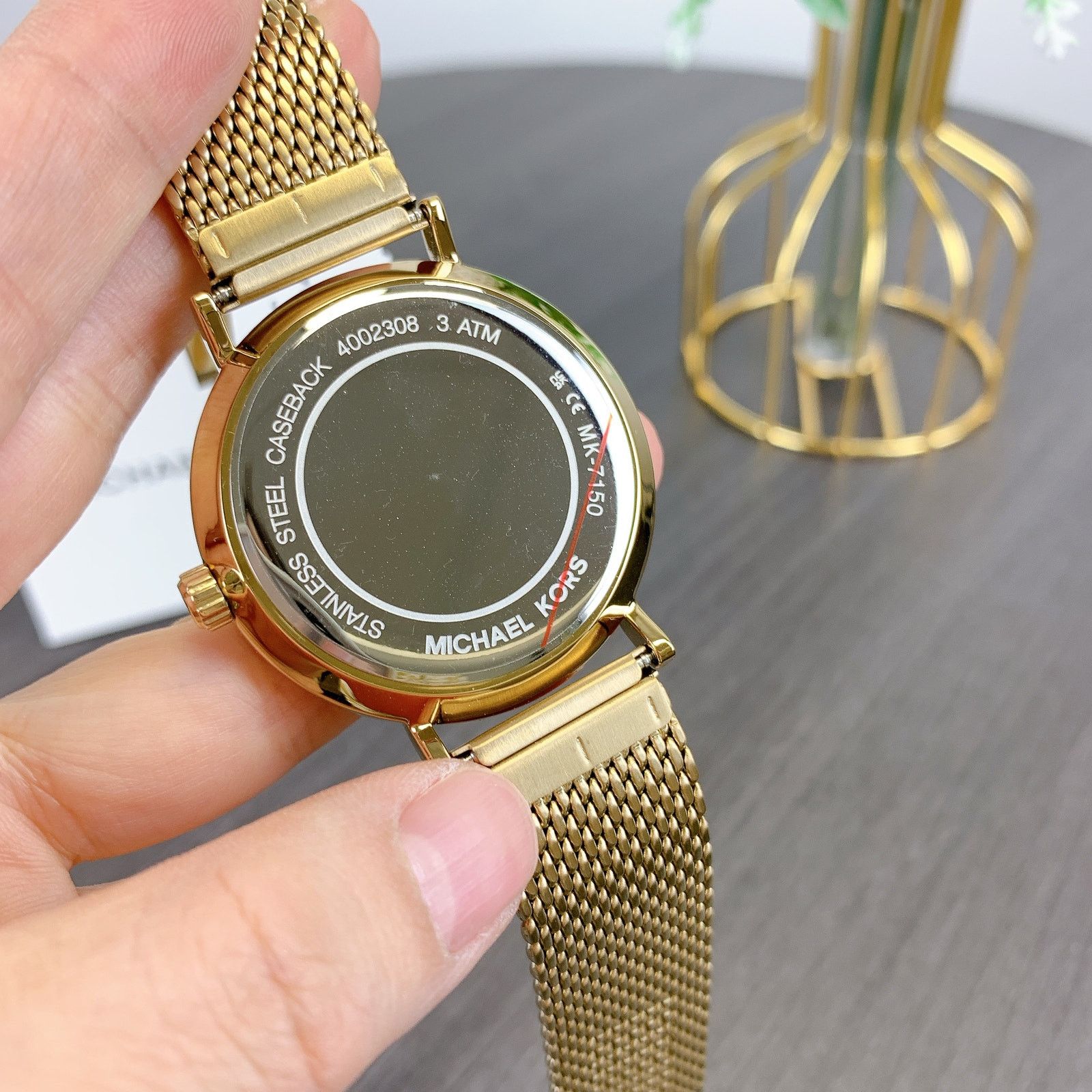 Michael Kors Michael Kors MK7150 Auden Three-Hand Gold-Tone Alloy Watch Size ONE SIZE - 4 Thumbnail