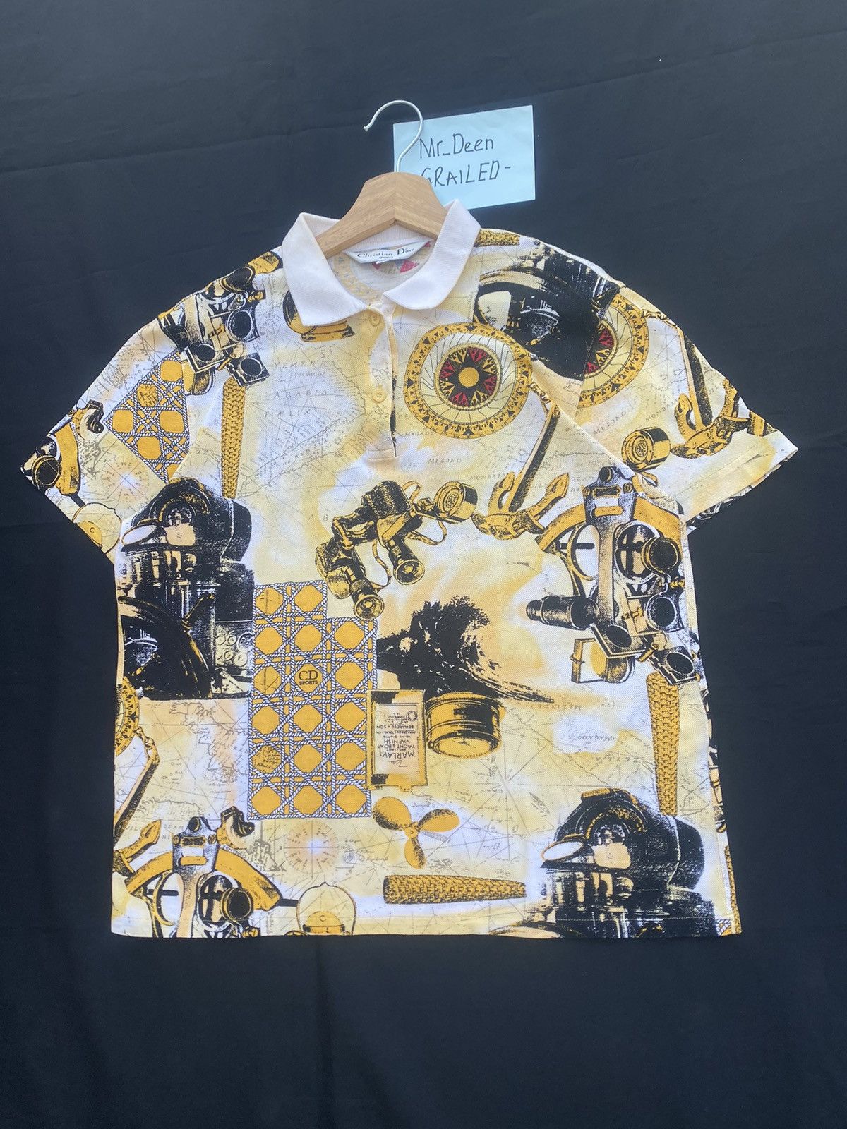 Christian Dior Monsieur Rare Vintage Christian Dior Full Prints Polo Shirt Size US S / EU 44-46 / 1 - 4 Thumbnail