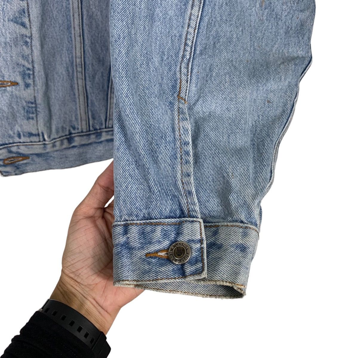 Vintage CANYON RIVER BLUES Trucker Washed Denim Jacket #0512-C23 Size US L / EU 52-54 / 3 - 11 Thumbnail