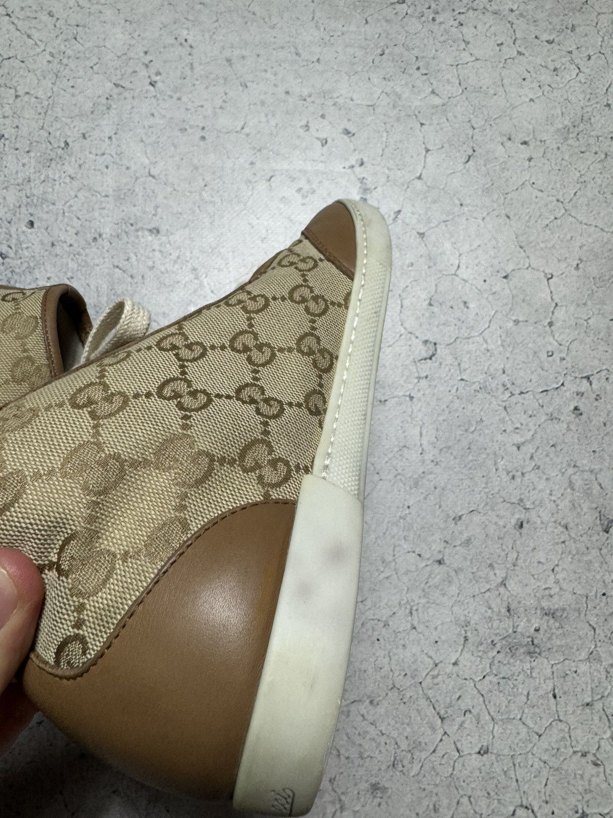 Gucci GG Gucci Monogram Luxury High Top Sneaker Vintage Size 36 Size US 6 / IT 36 - 6 Thumbnail
