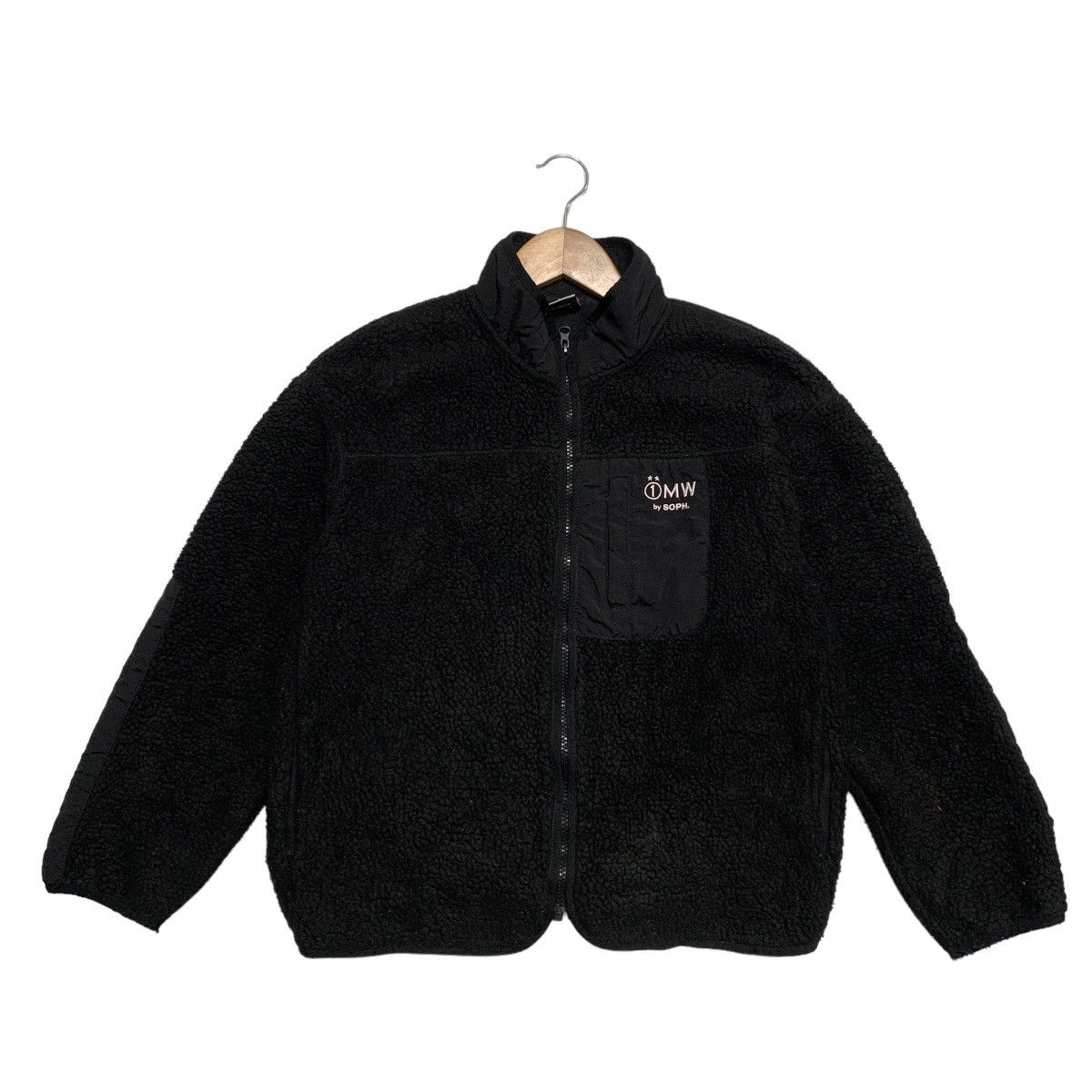 image of Gu x Sophnet Sherpa Jacket in Black, Men's (Size XS)