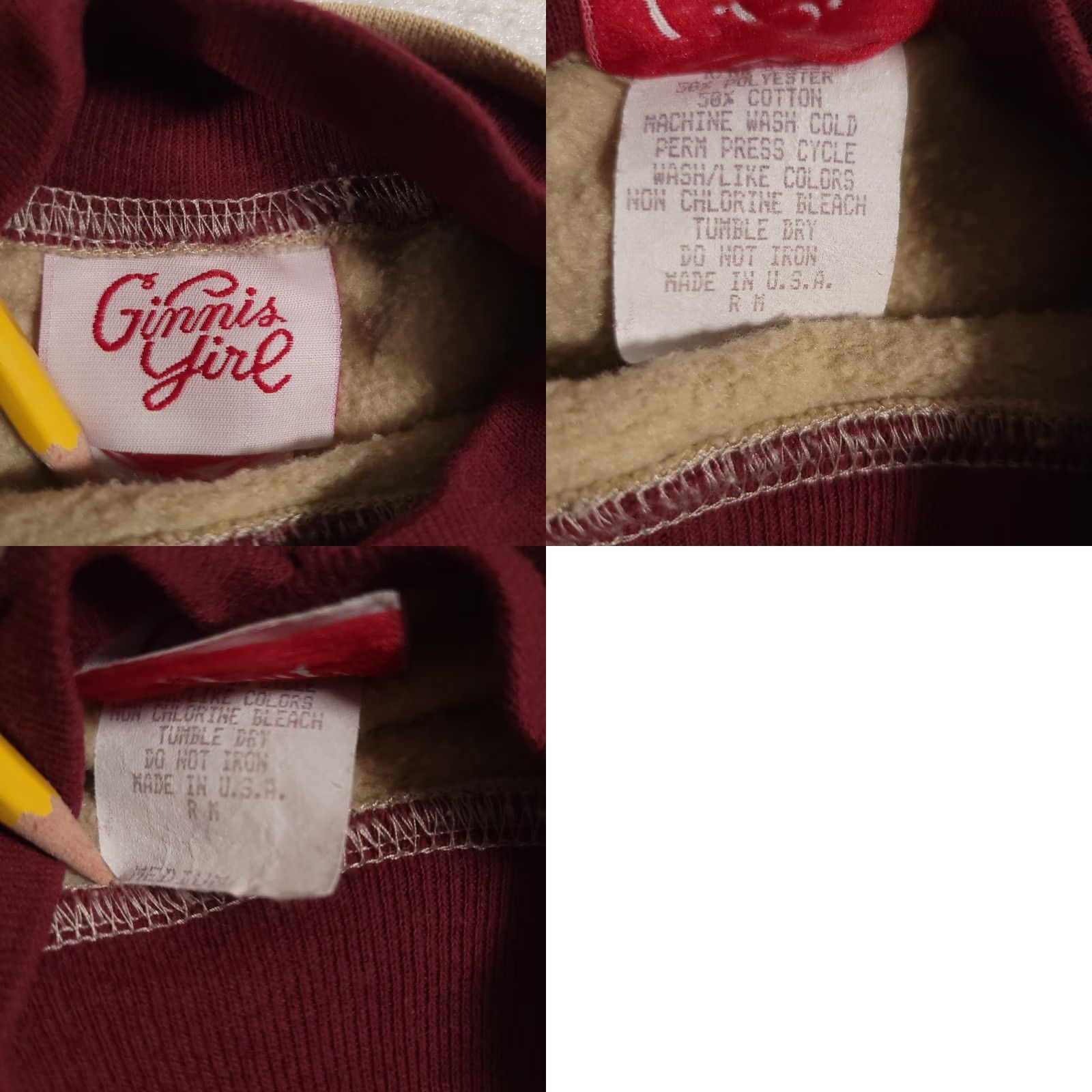 Vintage VINTAGE Ginnis Girls Sweatshirt Pullover Women M Brown Embroidered Farm 90s Western USA Made Size M / US 6-8 / IT 42-44 - 9 Thumbnail