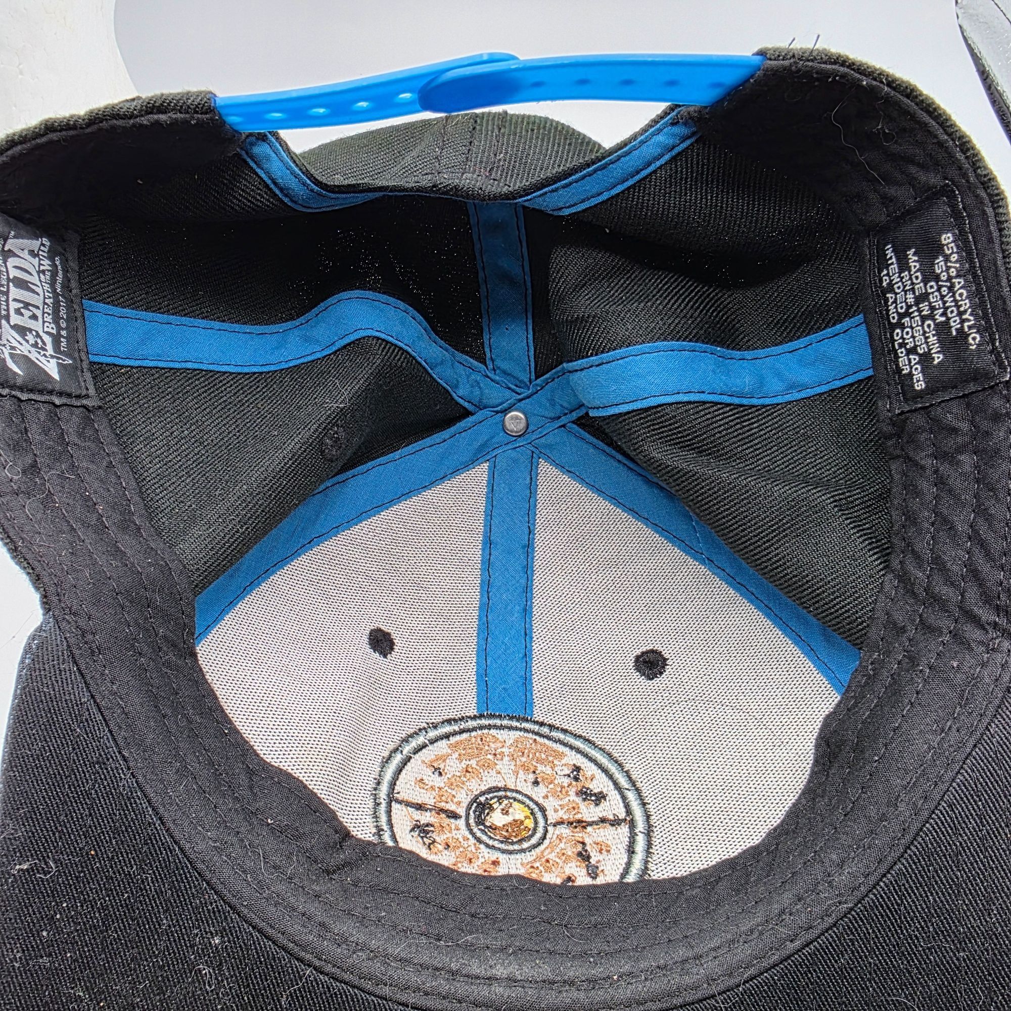 Nintendo Nintendo Zelda Breath Of The Wild Black Snapback Hat Video G Size ONE SIZE - 7 Thumbnail