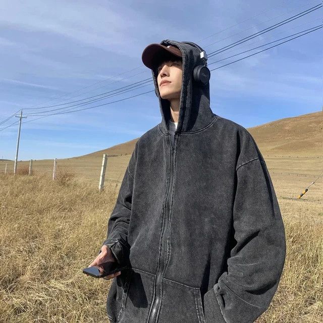 Japanese Brand × Vintage Trendy Vintage Hooded Cardigan Sweatshirt Size US S / EU 44-46 / 1 - 3 Thumbnail