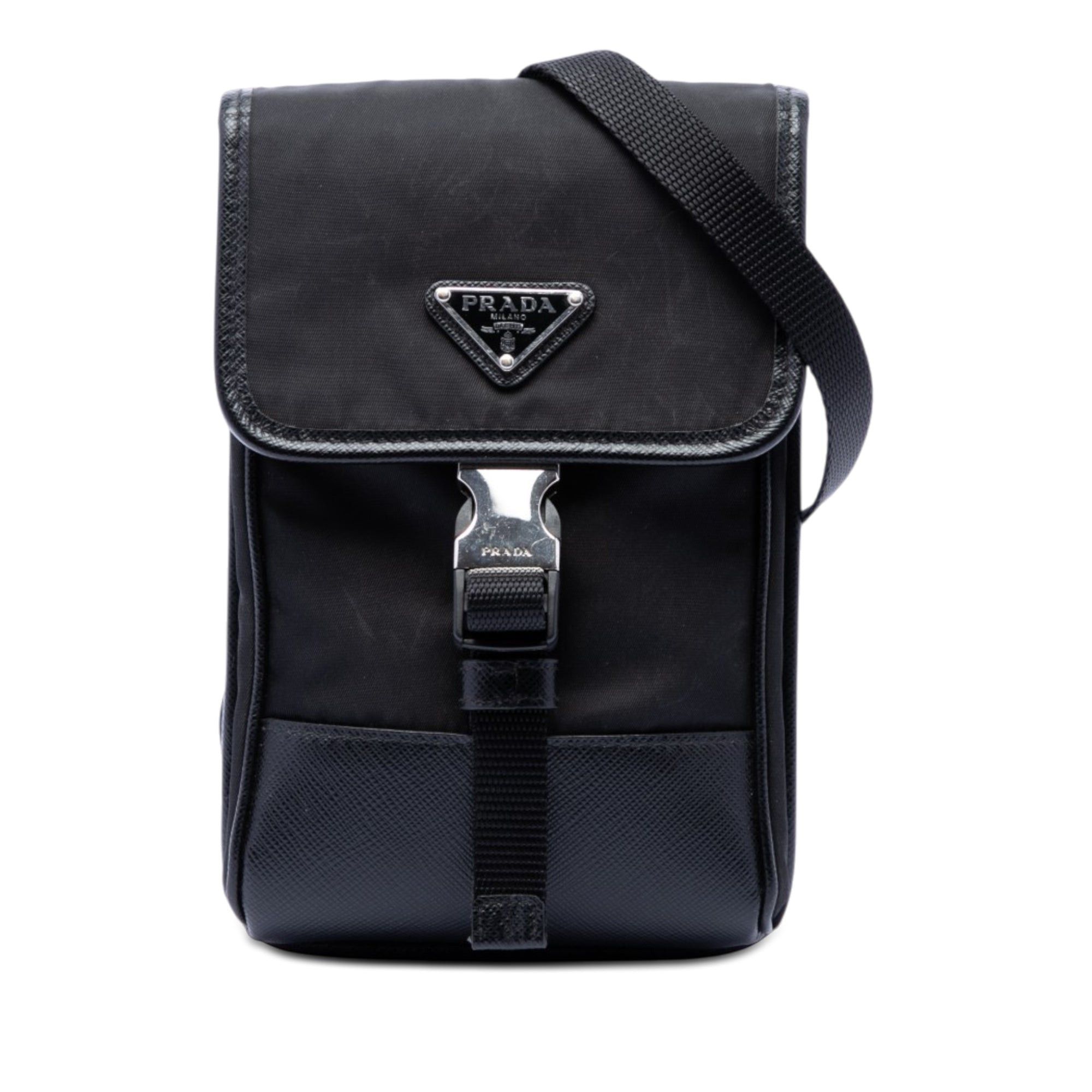 Prada Saffiano Trimmed Re Nylon Phone Case Size ONE SIZE - 1 Thumbnail