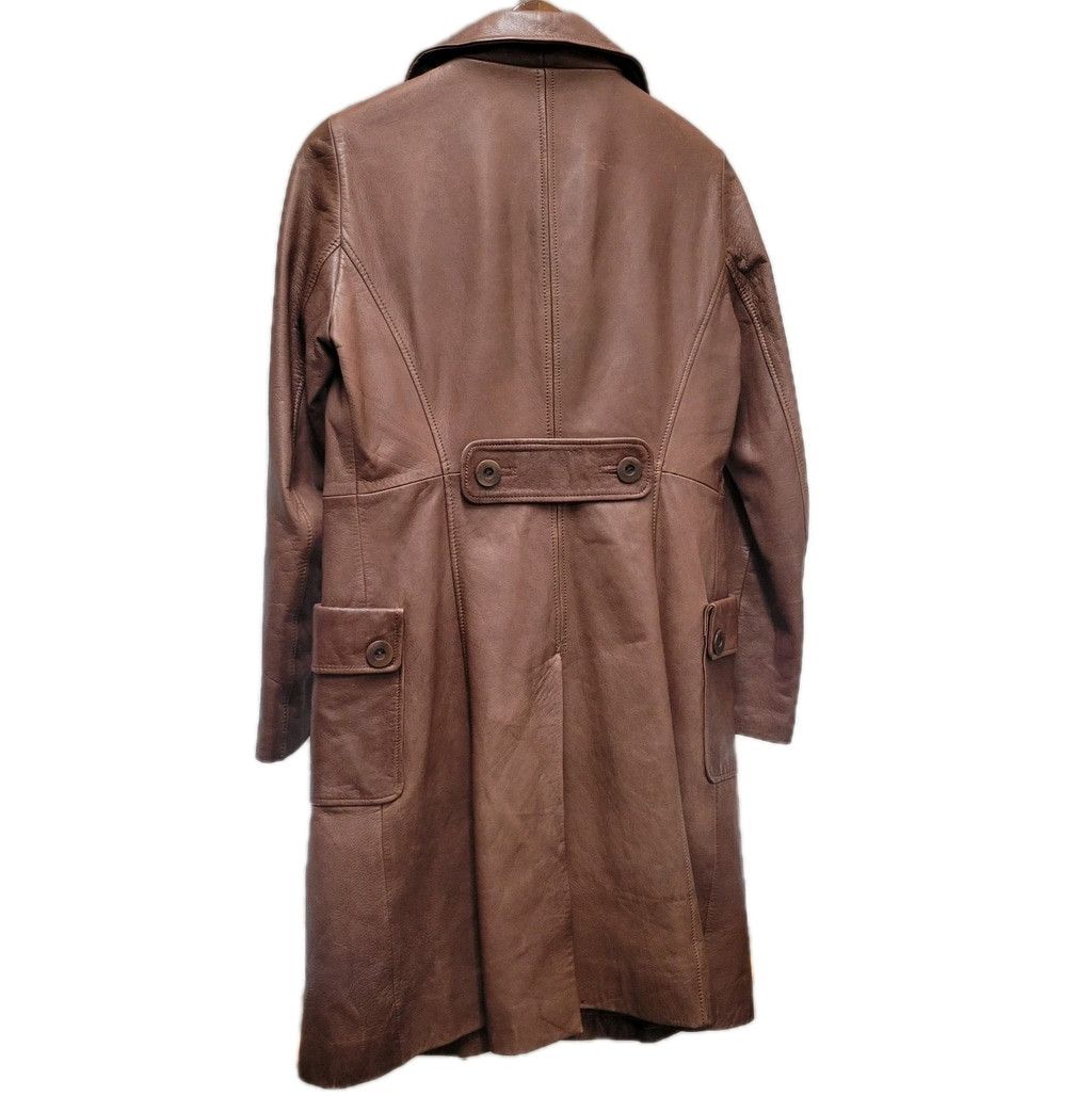 Bebe bebe Women Brown Open Closure Genuine Soft Leather Overcoat Size M / US 6-8 / IT 42-44 - 6 Thumbnail