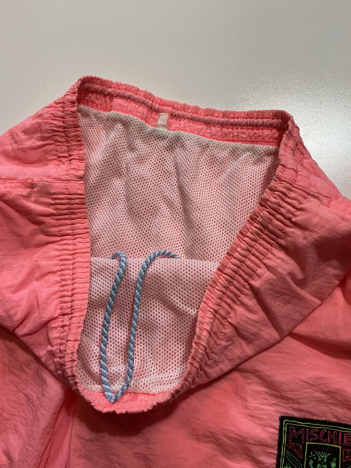 Vintage Vintage 80s Mischief Mirror Pink 6.5" Inseam Surf Shorts Size US 38 / EU 54 - 6 Thumbnail