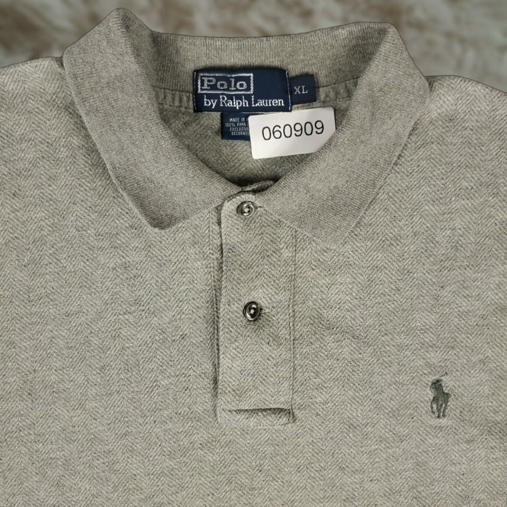Ralph Lauren VINTAGE Ralph Lauren Polo Shirt Mens XL Gray Classic Casual Short Sleeve Mens Size US XL / EU 56 / 4 - 1 Thumbnail
