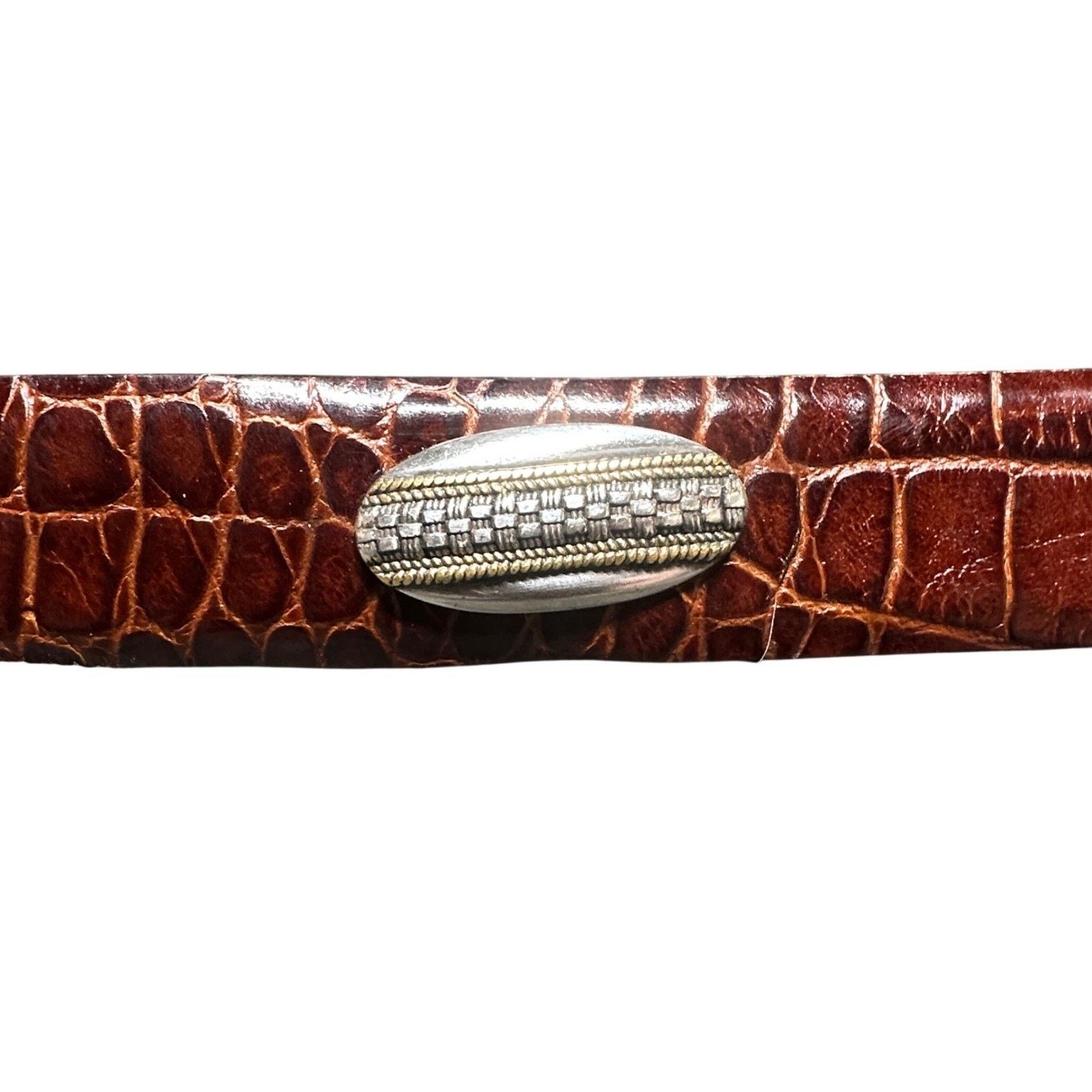 Jos. A. Bank JOS A BANK Mens Genuine Leather Belt Crocodile Size 44 Size 44 - 3 Thumbnail