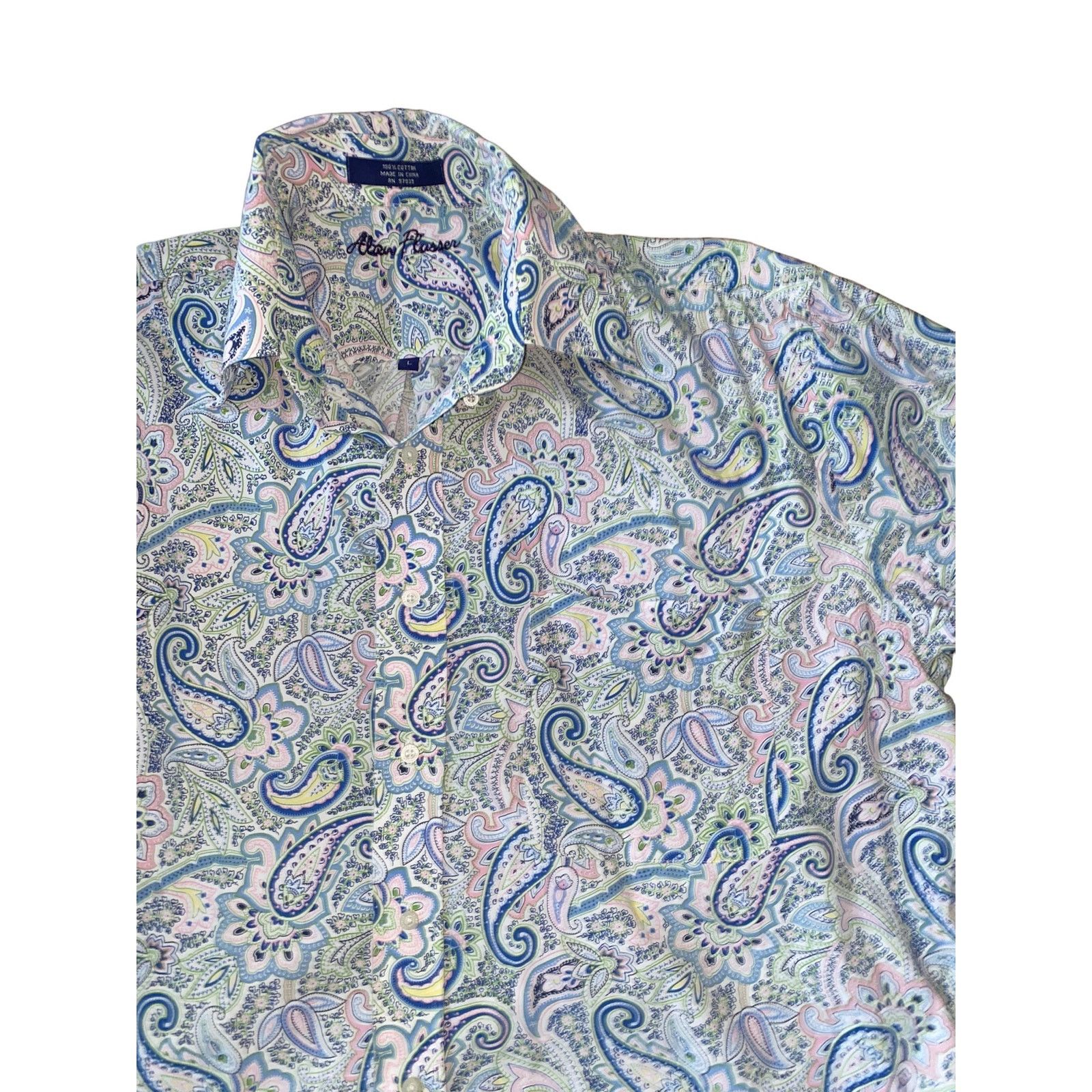 Alan Flusser Alan Flusser Paisley Print Long Sleeved Button Down Shirt Size US L / EU 52-54 / 3 - 5 Thumbnail