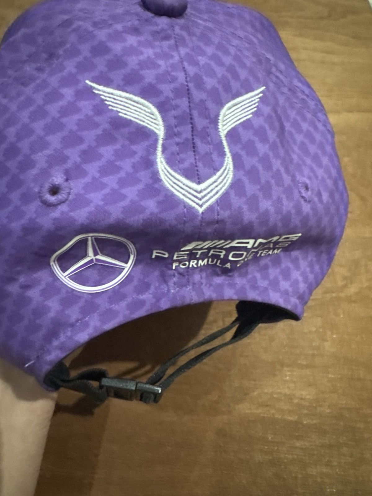 Mercedes-Benz lewis hamilton purple mercedes hat Size ONE SIZE - 2 Thumbnail