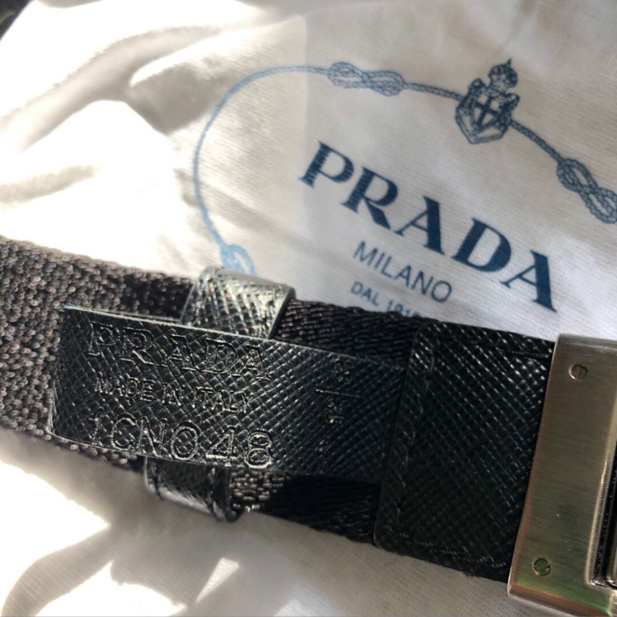 Prada Prada runway nylon double belt 190cm Size 34 - 6 Thumbnail
