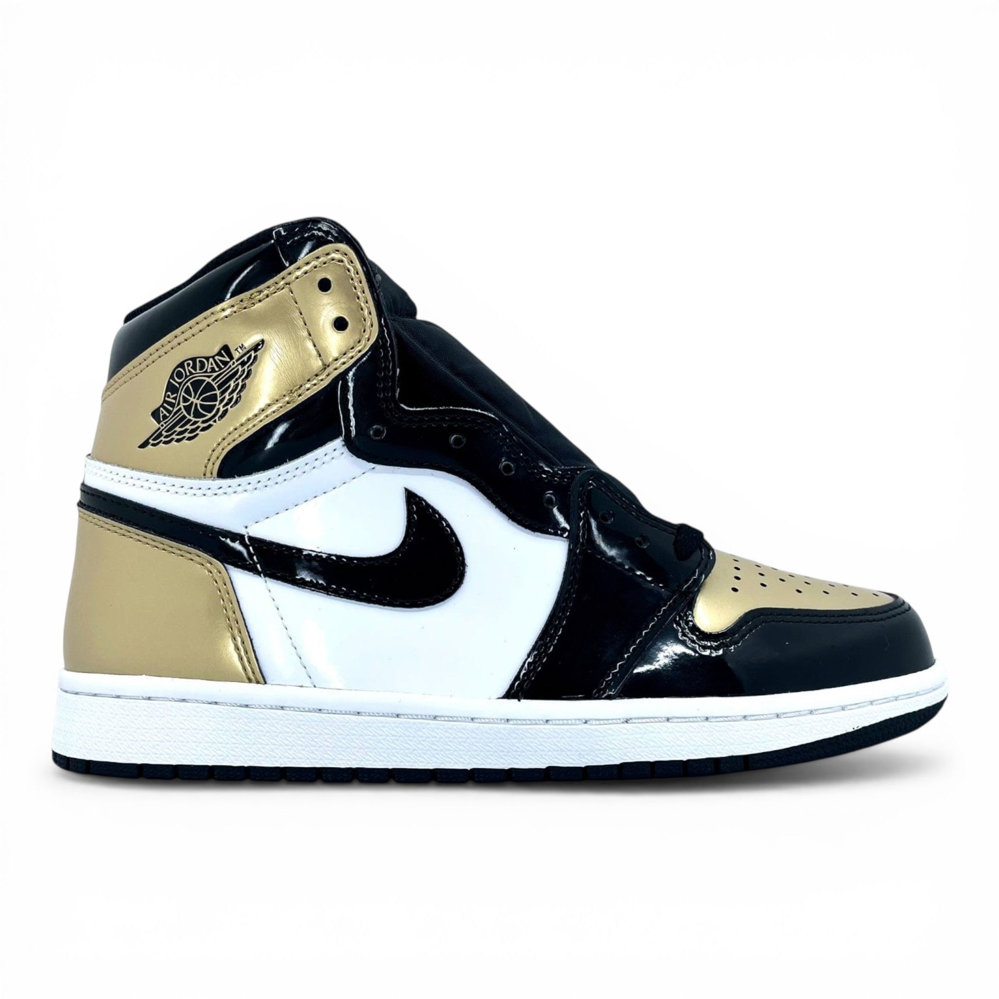 Nike 1 Retro High NRG Patent Gold Toe Size US 8 / EU 41 - 1 Thumbnail
