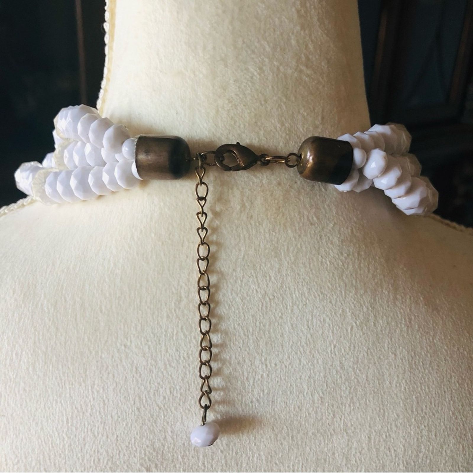 Vintage Vintage 80s-90s multi strand faceted bead choker necklace Size ONE SIZE - 7 Thumbnail