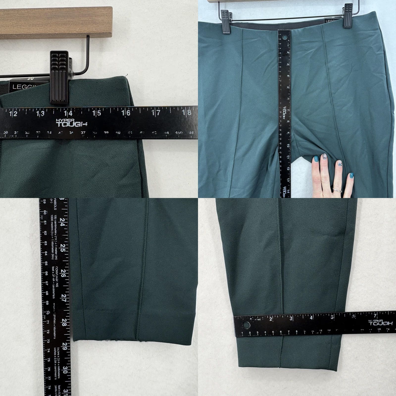 Express Express Leggings Womens Medium Green Mid Rise Ankle Pants NWT Size 32" / US 10 / IT 46 - 8 Thumbnail