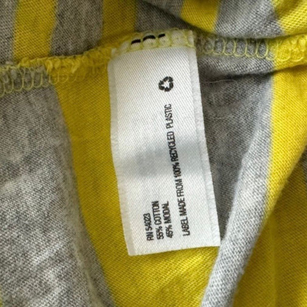 Gap GAP Women’s Size S Yellow Gray Striped Henley Long Sleeve To Size S / US 4 / IT 40 - 5 Thumbnail