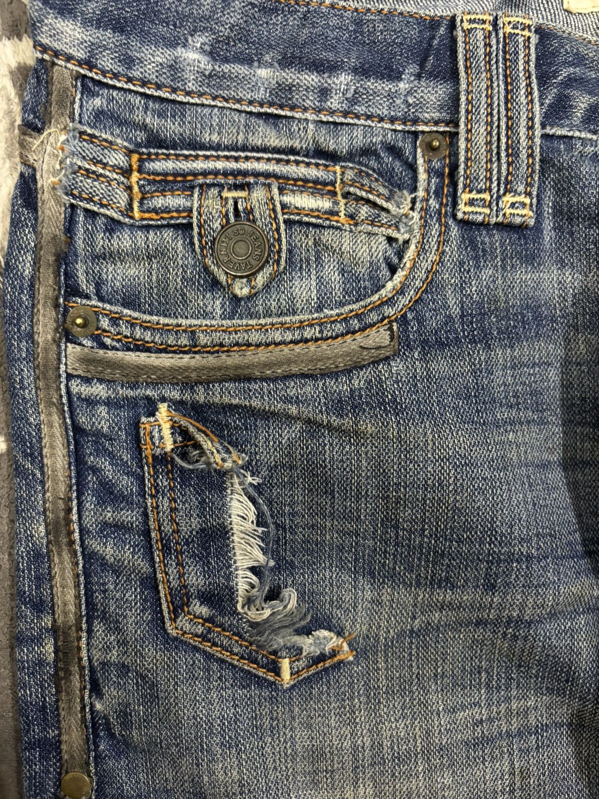 Ben Taverniti Unravel Project Taverniti So by Jimmy Taverniti Distressed Grunge Jeans Size US 31 - 4 Thumbnail