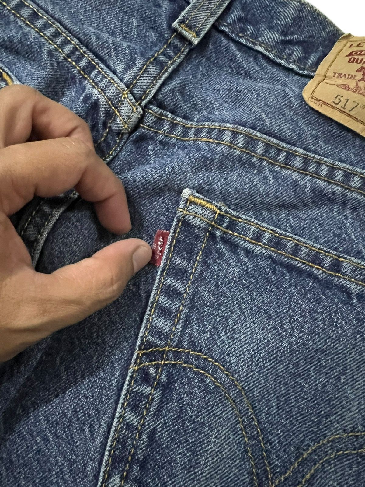 Levi's Vintage levis 517 Distressed Bootcut Jean Size US 31 - 13 Thumbnail