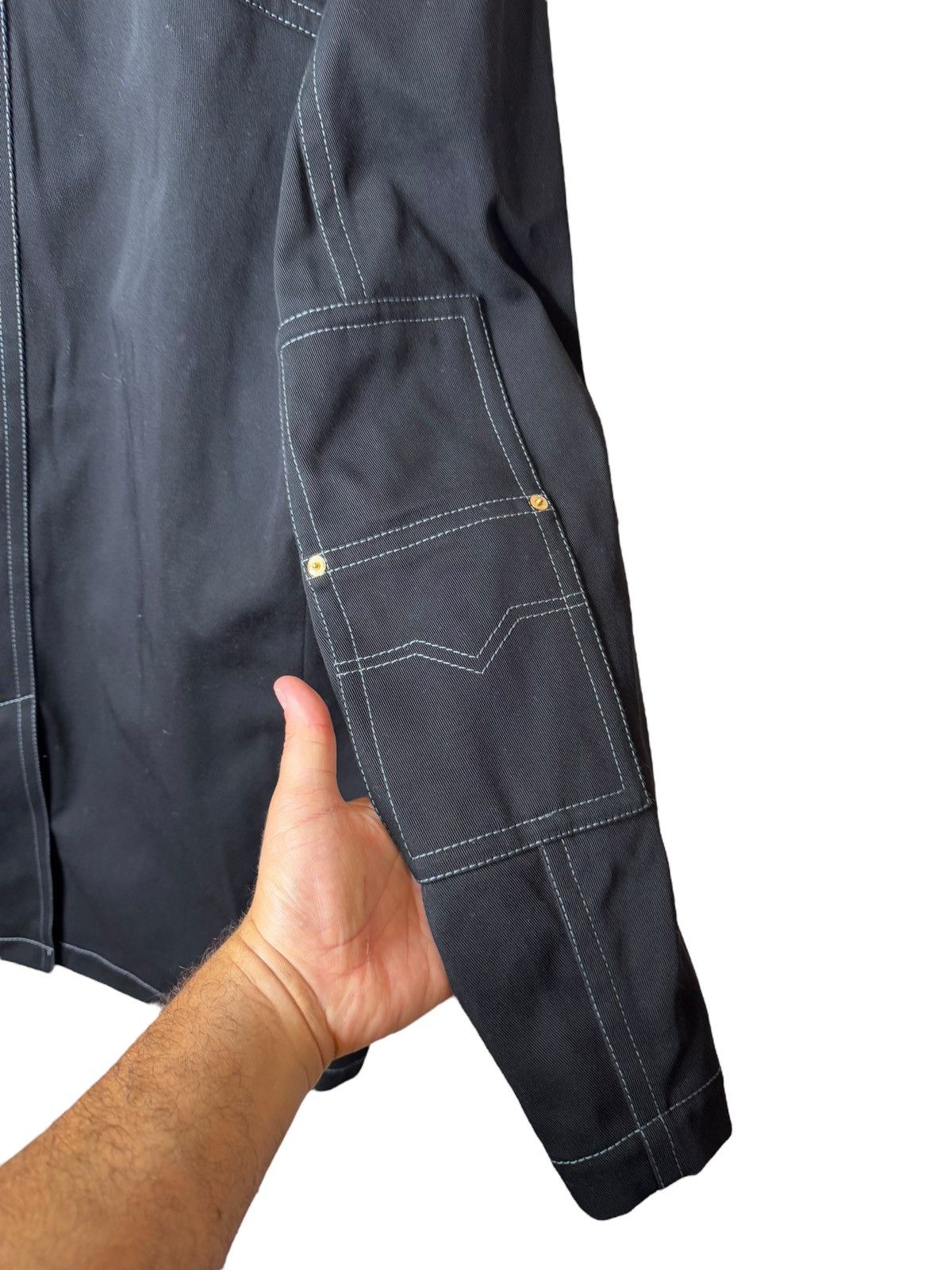 Versace Versace Black Workwear Jacket with Medusa Buttons Size US M / EU 48-50 / 2 - 9 Thumbnail