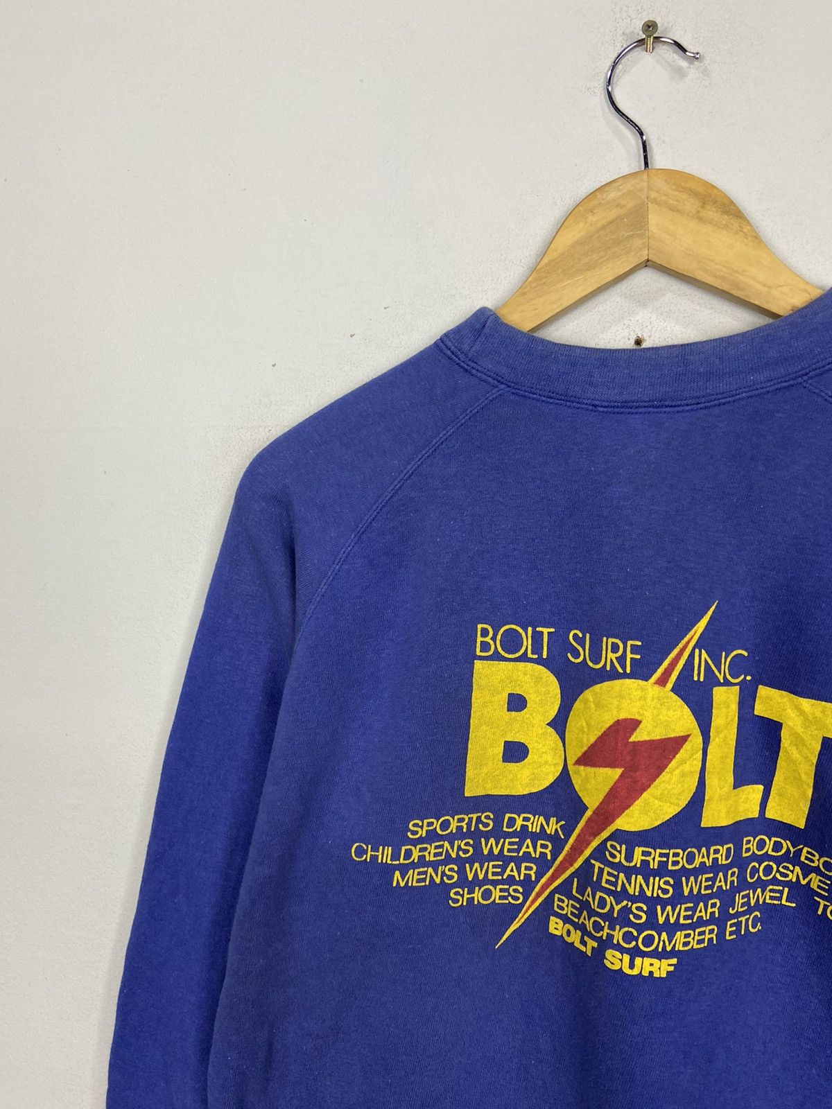 Lightning Bolt × Vintage Rare Design 90s Lightning BoltSurf Pullover Sweatshirt Size US M / EU 48-50 / 2 - 5 Thumbnail