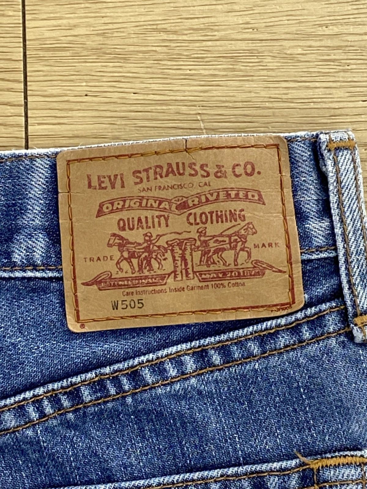 Levi's Levis Brand Acid Blue Wash Style Loose Jeans Size US 27 - 16 Thumbnail