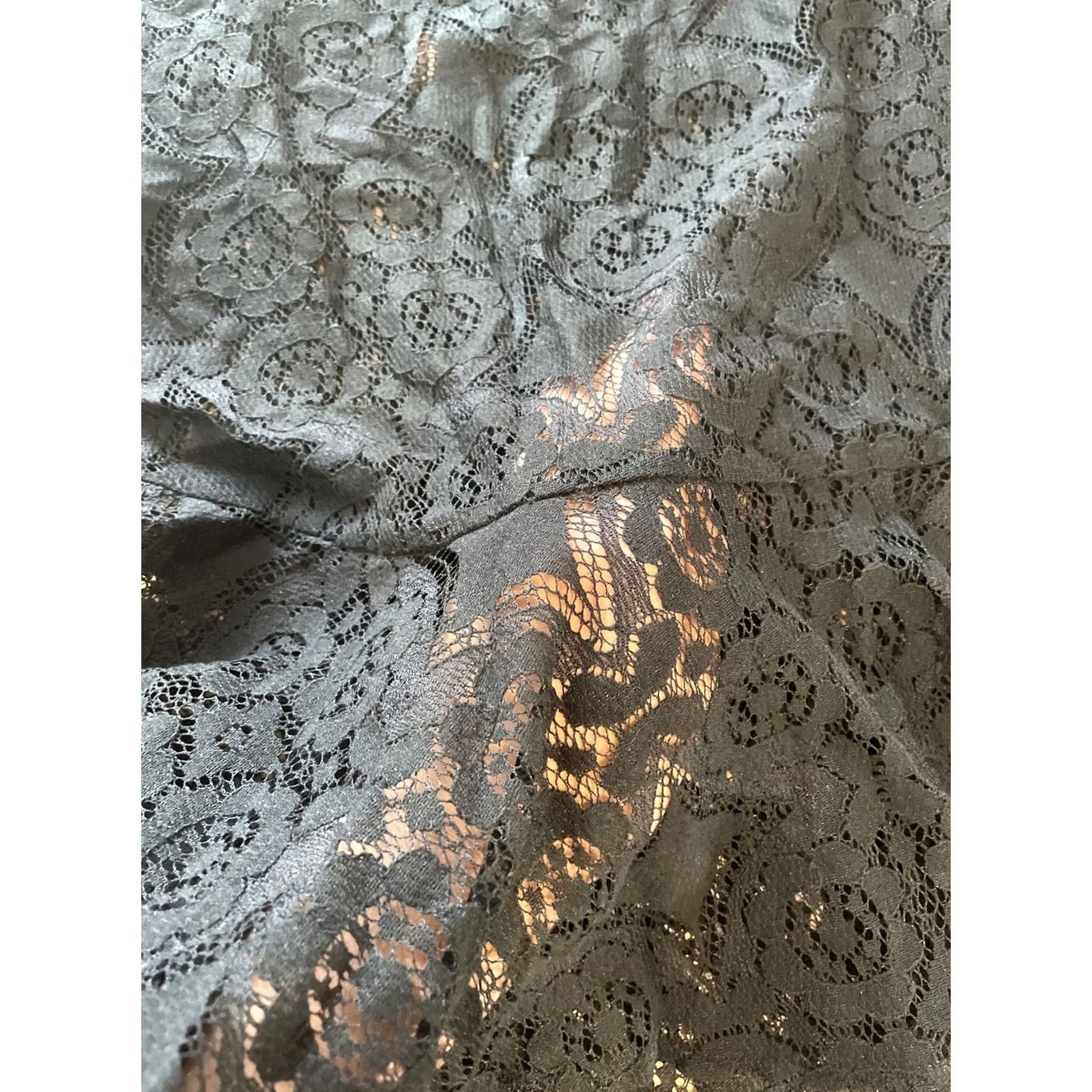 Free People Free People Dress 3/4 Sleeve Boho Lace Floral Black Short Mini Women 4 Summer Spring Mens? Size S / US 4 / IT 40 - 4 Thumbnail