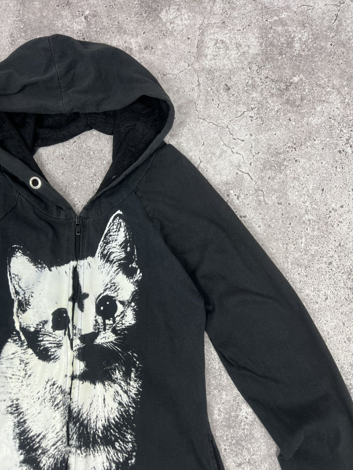 Other Heartless Zip Hoodie Cat Gothic Avant Garde Size S / US 4 / IT 40 - 4 Thumbnail