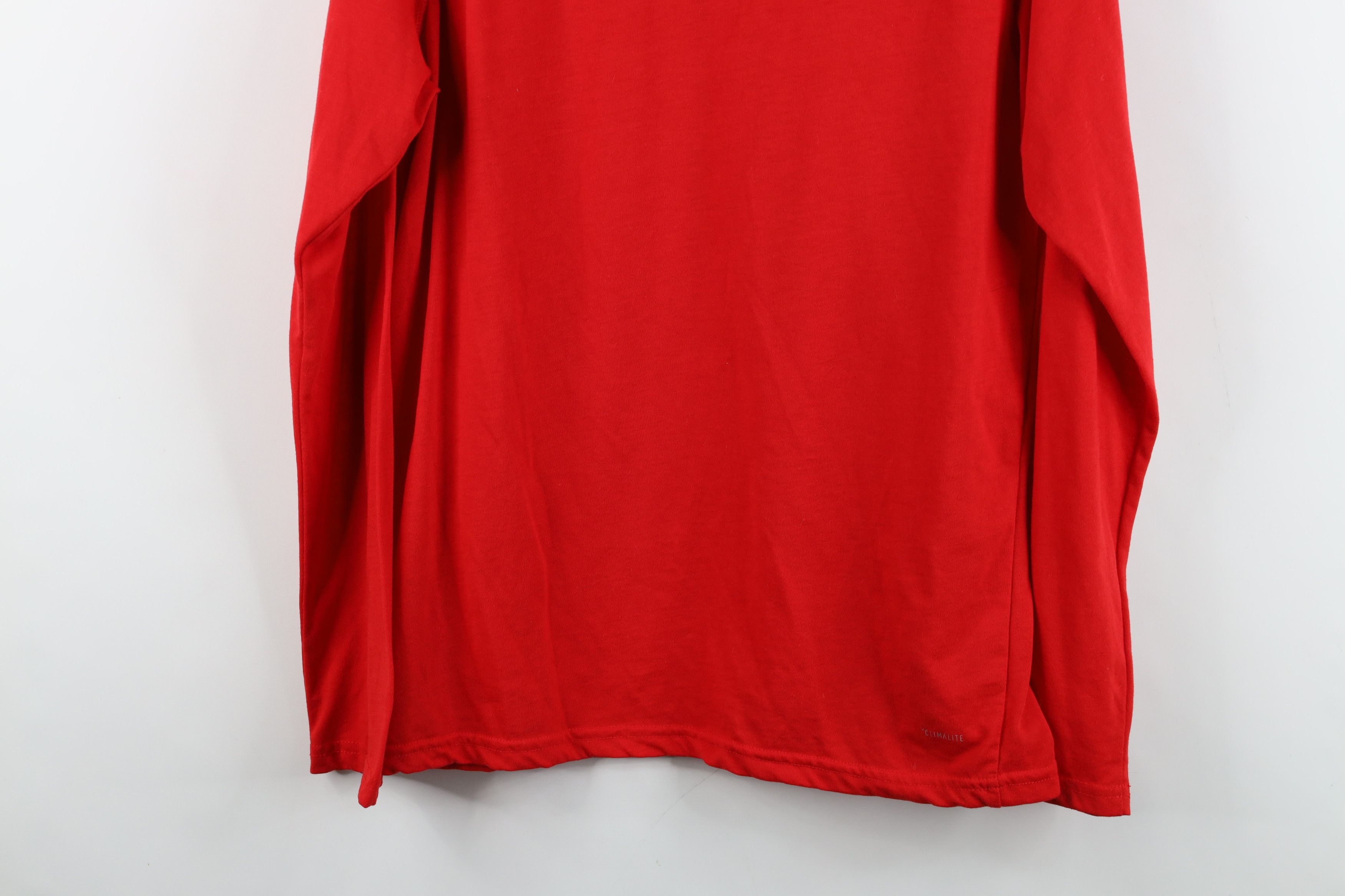 Adidas Adidas Red Wings Hockey Half Zip Pullover T-Shirt Red Size US M / EU 48-50 / 2 - 12 Thumbnail