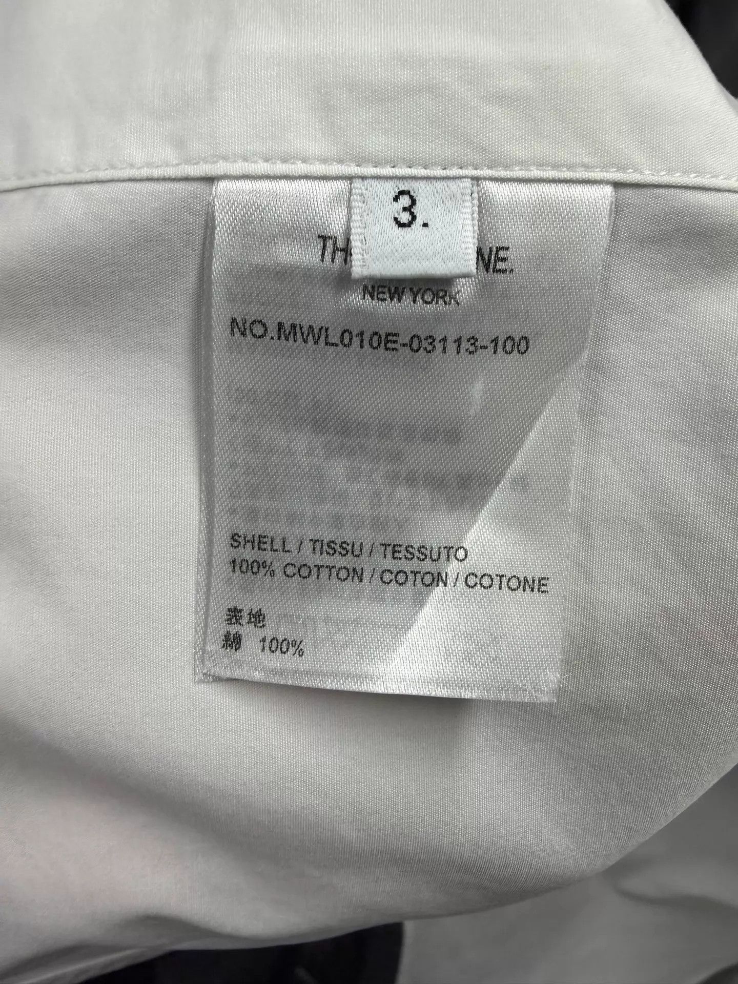Thom Browne Thom Browne Classic 3-Color Placket Poplin Shirt Size US L / EU 52-54 / 3 - 5 Thumbnail