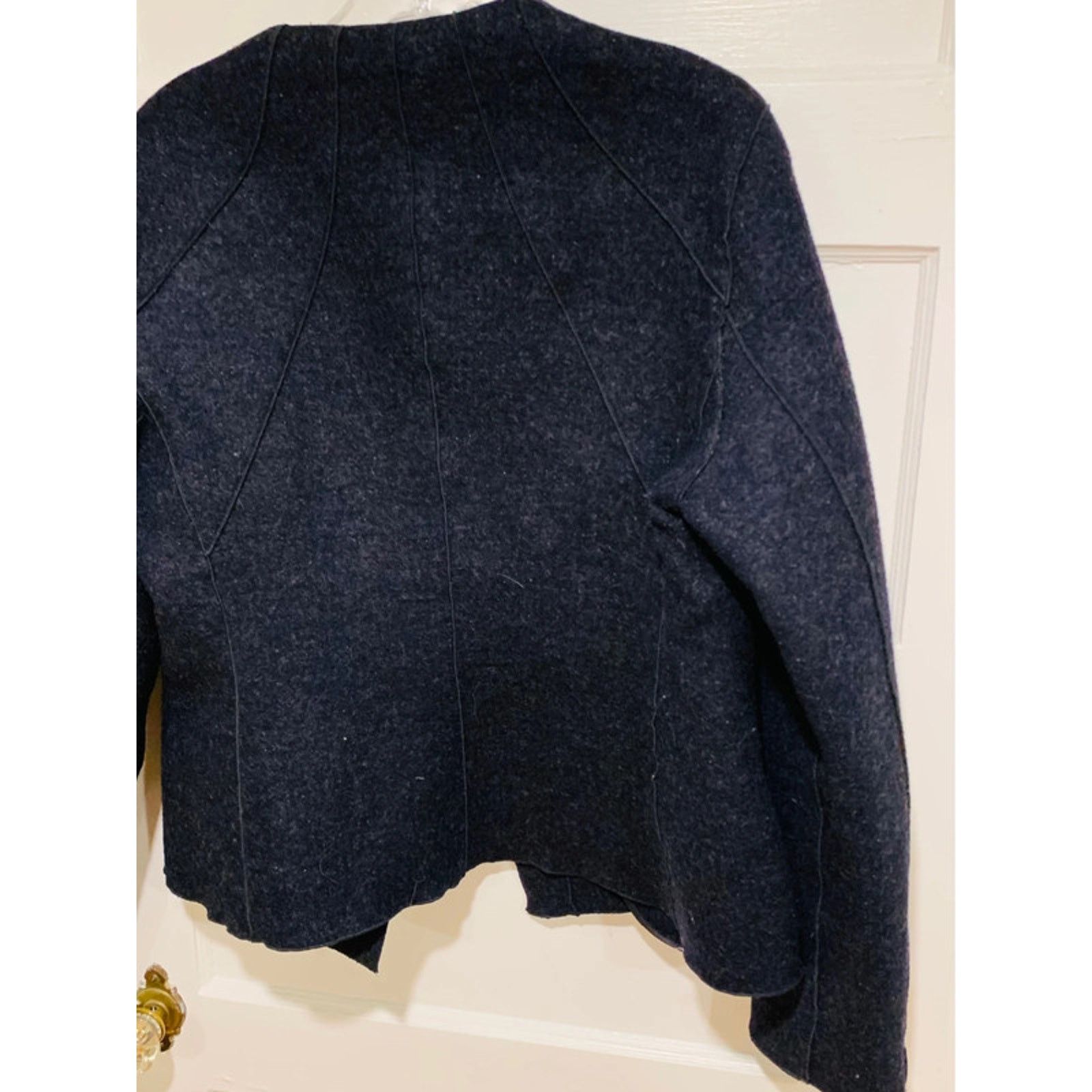 Armani Armani Collezioni M Navy Wool Jacket Front Button Closure Size M / US 6-8 / IT 42-44 - 10 Thumbnail