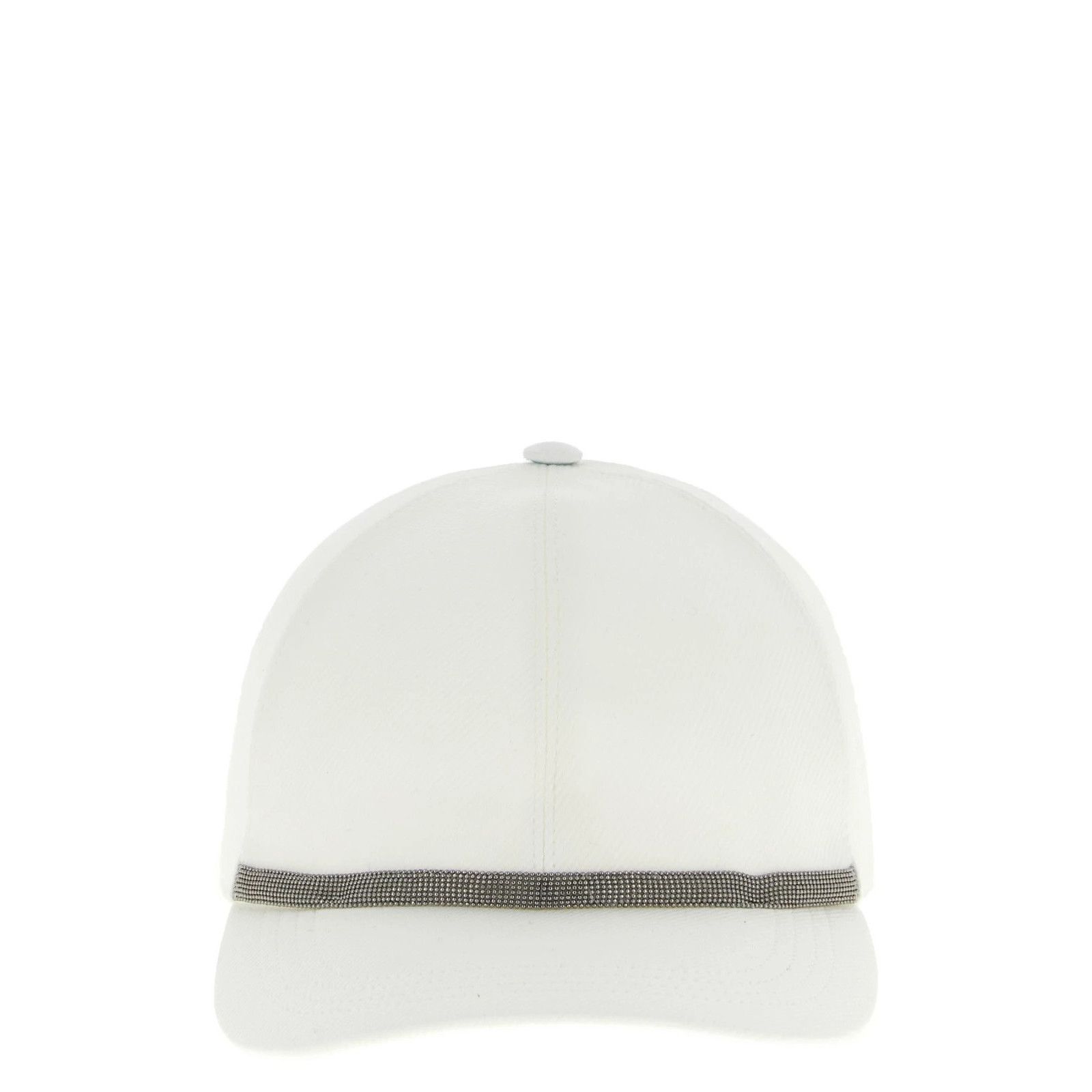 Brunello Cucinelli BRUNELLO CUCINELLI $990 White Baseball Hat New & Authentic ( Size ONE SIZE - 1 Thumbnail
