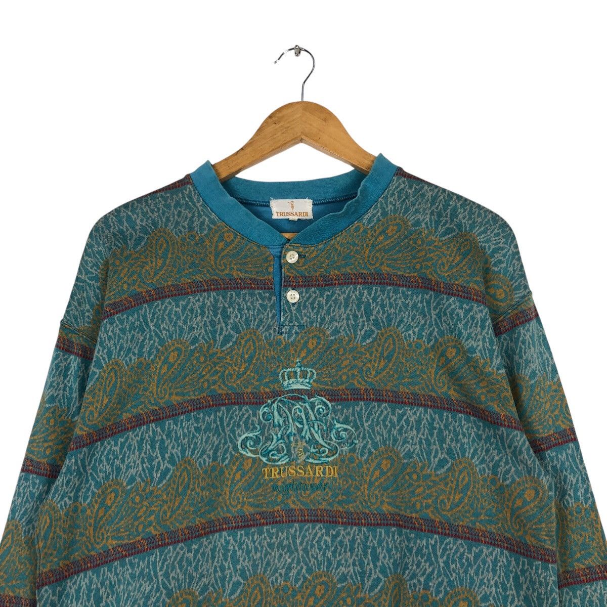 Trussardi Vintage Italian Designer Trussardi Sweatshirt Jumper Small Size US S / EU 44-46 / 1 - 2 Thumbnail
