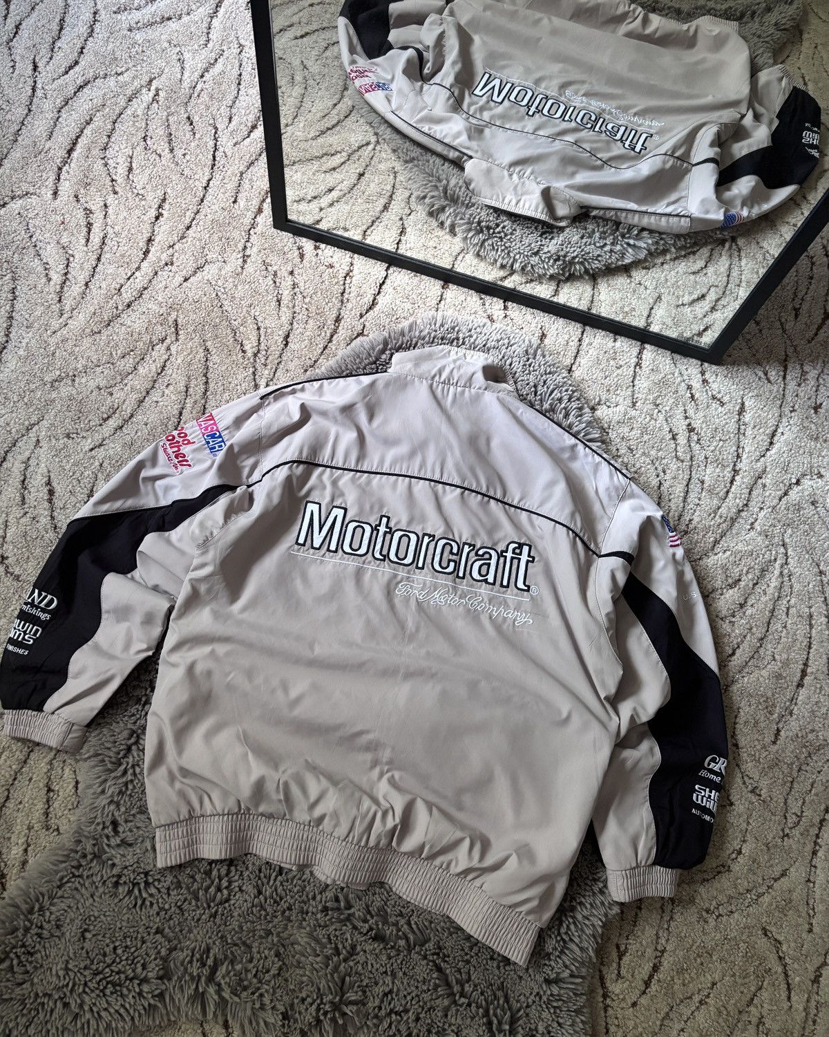 NASCAR NASCAR Motocraft Jacket Vintage streetwear Racing bomber Size US XXL / EU 58 / 5 - 2 Thumbnail