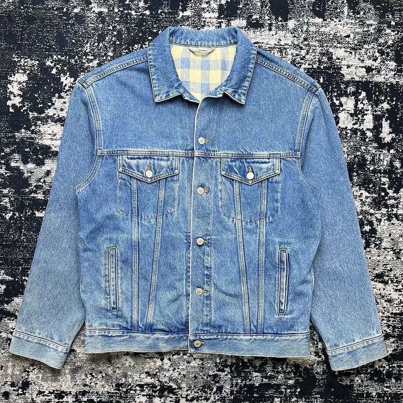 Gucci gucci gold-embroidered long sleeve denim jacket Size US L / EU 52-54 / 3 - 7 Thumbnail