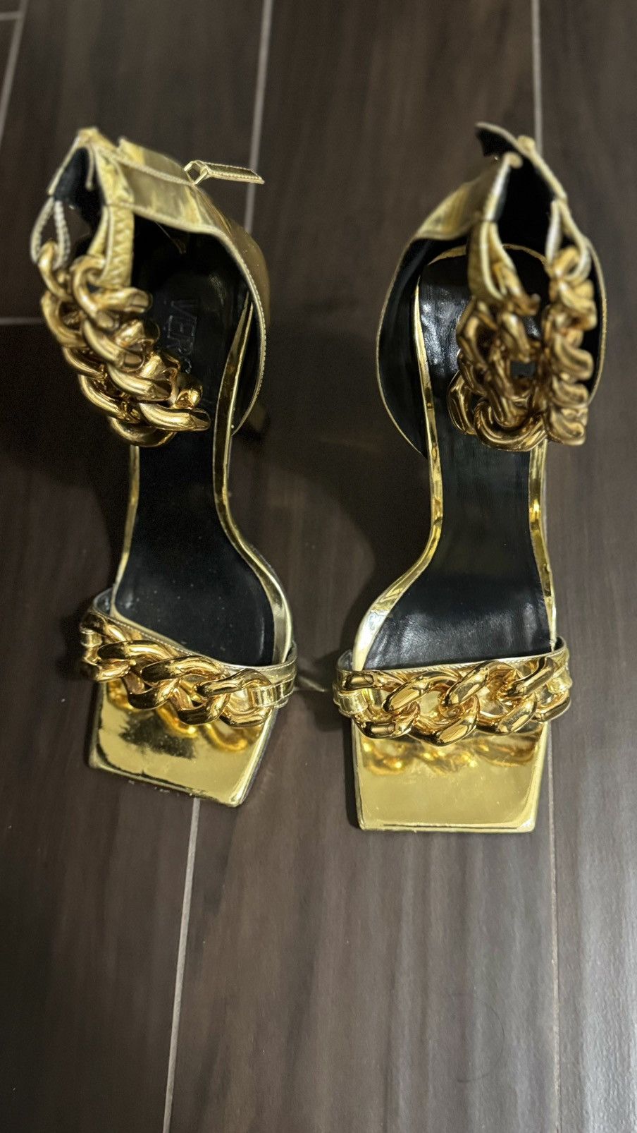 Versace Versace Gold Metallic Chain Size US 8.5 / IT 38.5 - 3 Thumbnail
