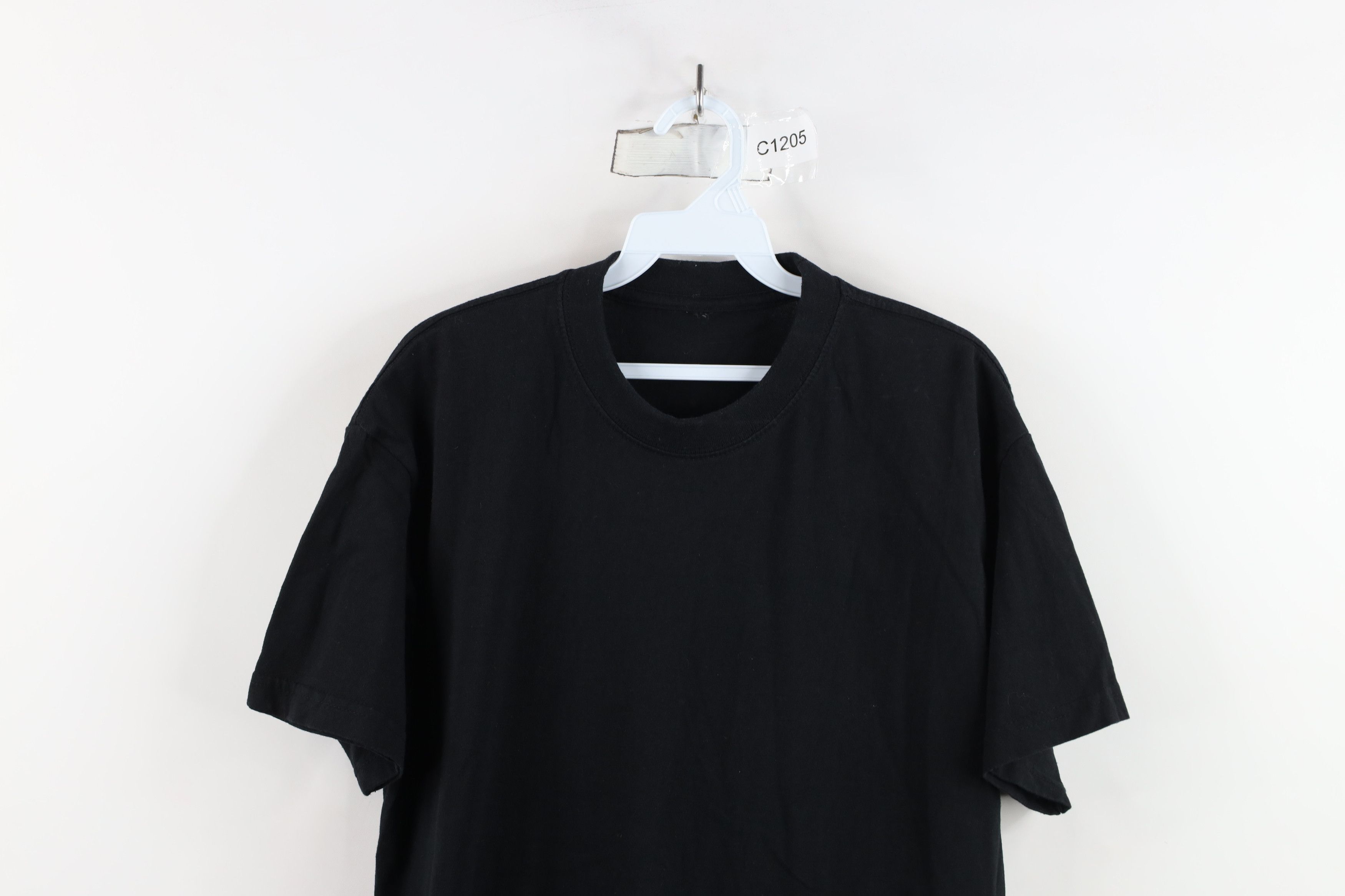 Vintage Vintage 90s Streetwear Short Sleeve T-Shirt Black Cotton Size US L / EU 52-54 / 3 - 2 Thumbnail