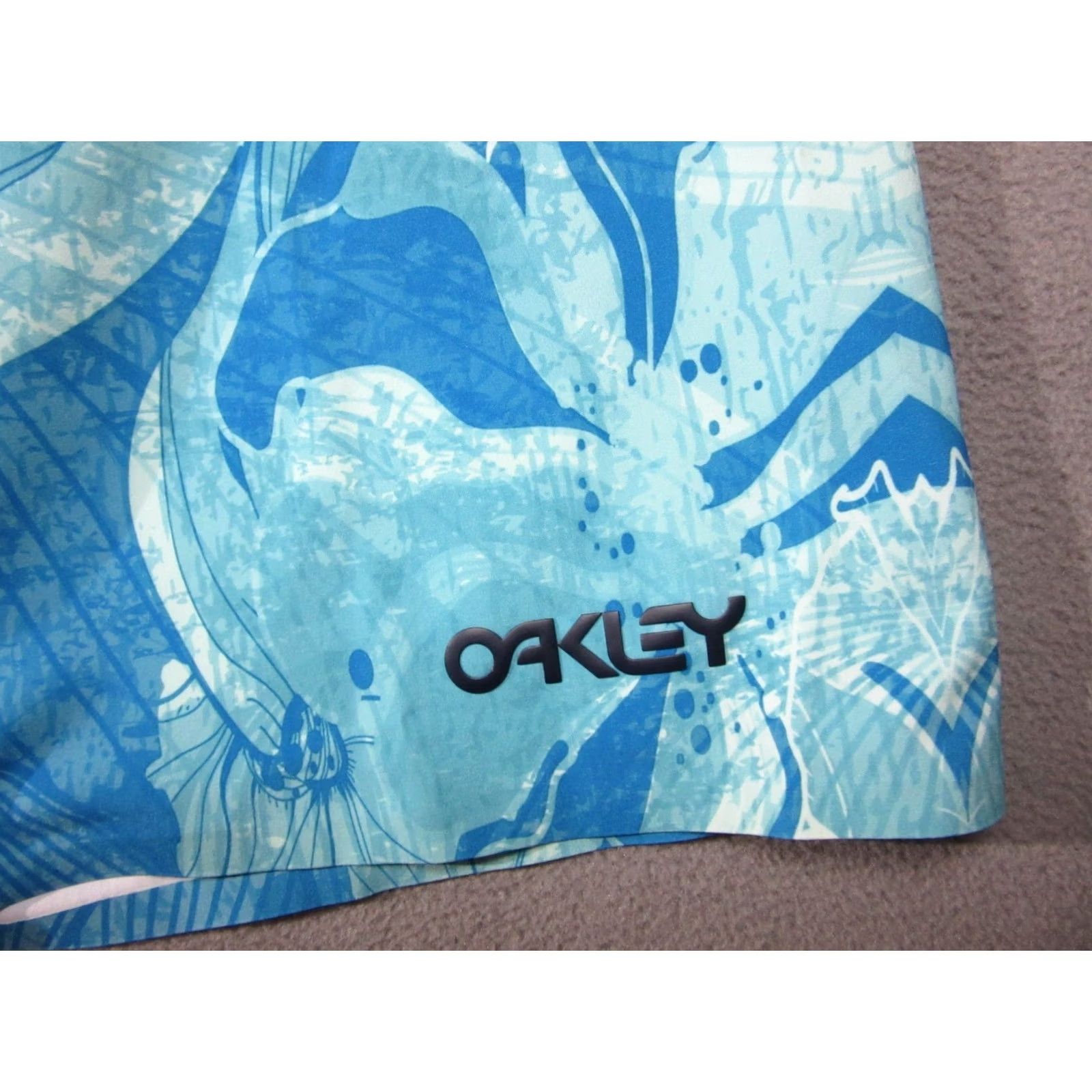 Oakley Oakley Shorts Men 2XL Blue Chanel Flower Surf Board Swim Trunks Water Sport Size US 39 - 7 Thumbnail