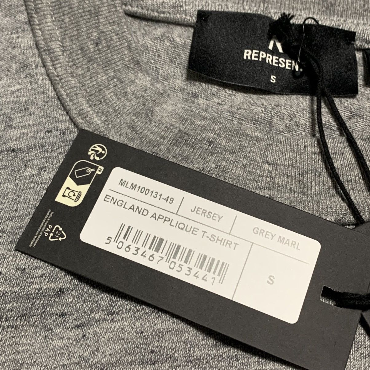 Represent Clo. Represent Small England Applique Grey Marl Tee Size US S / EU 44-46 / 1 - 6 Thumbnail