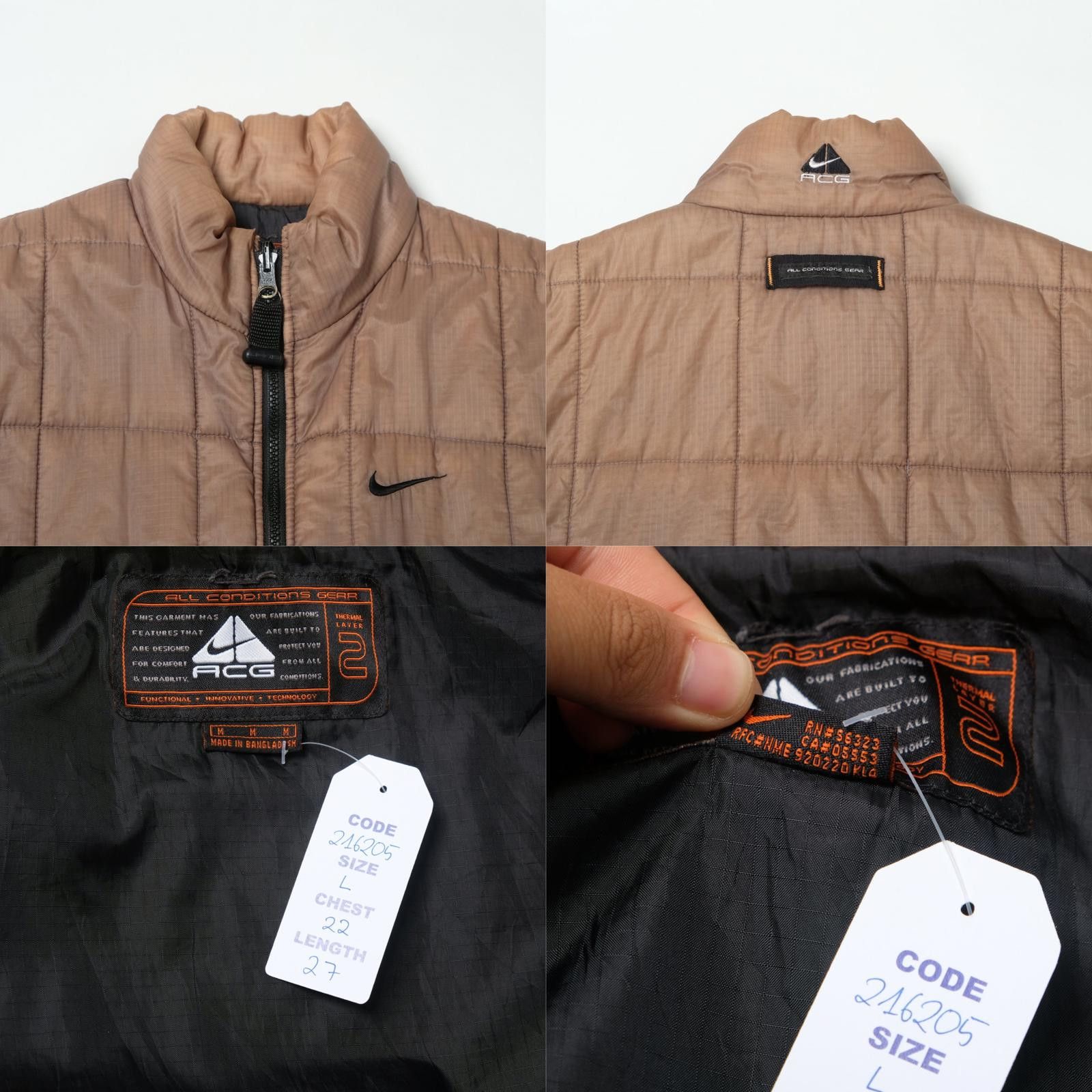 Nike ACG 1990s/00s Nike ACG Puffer Vest Jacket (L) Size US L / EU 52-54 / 3 - 4 Thumbnail
