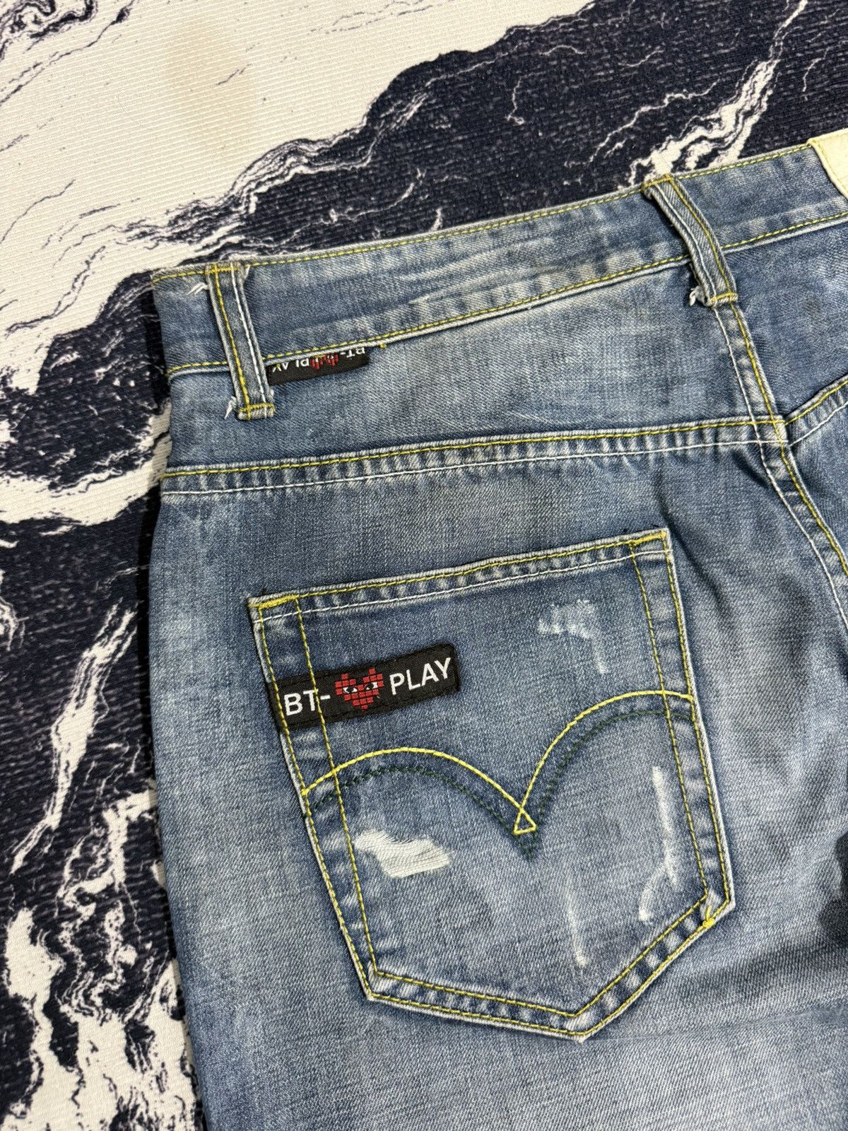 Vintage Vintage BT-play cdg distressed jeans Size US 30 / EU 46 - 4 Thumbnail