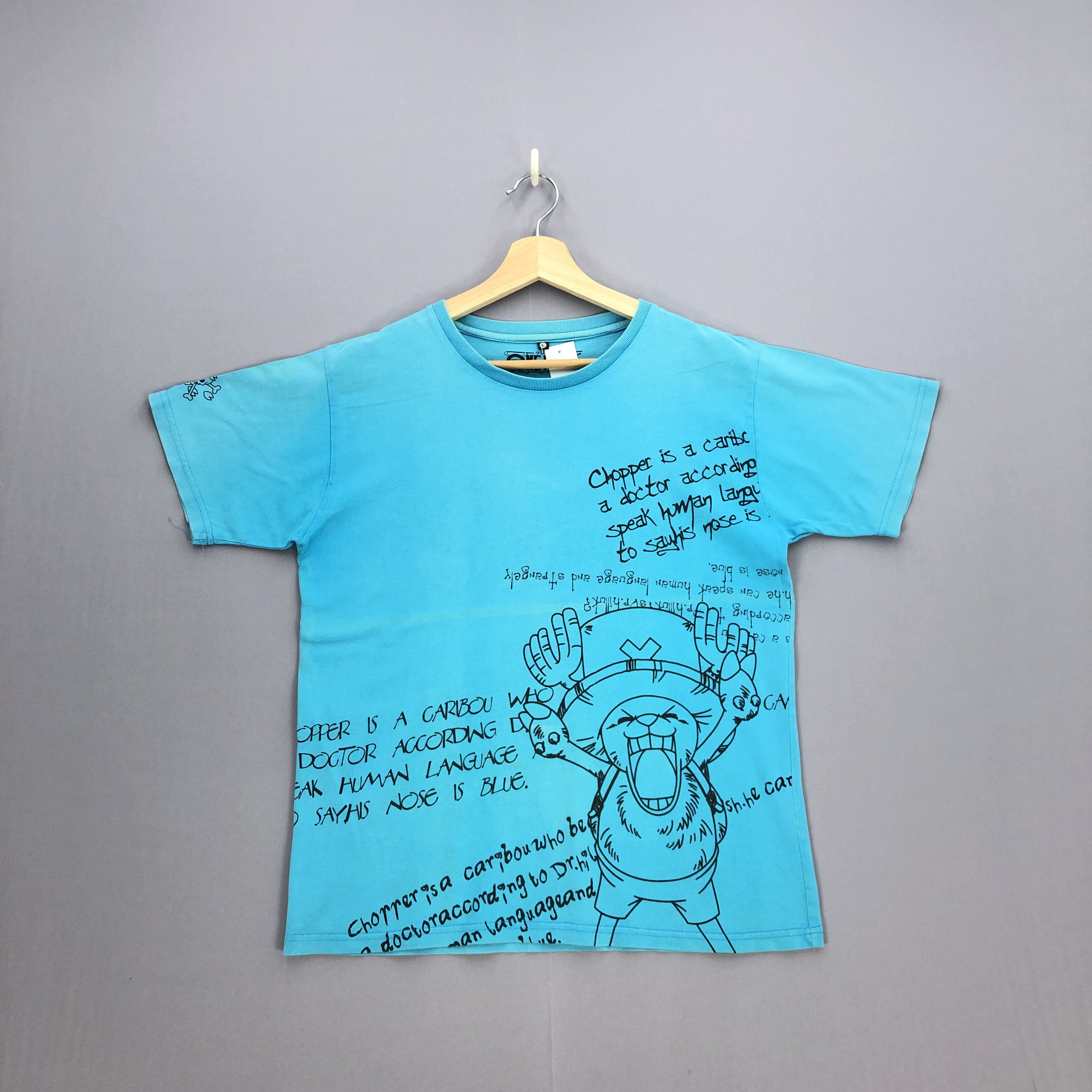 Japanese Brand Vintage One Piece Chopper T Shirt Japanese Anime Cartoon Tee Size US M / EU 48-50 / 2 - 1 Thumbnail