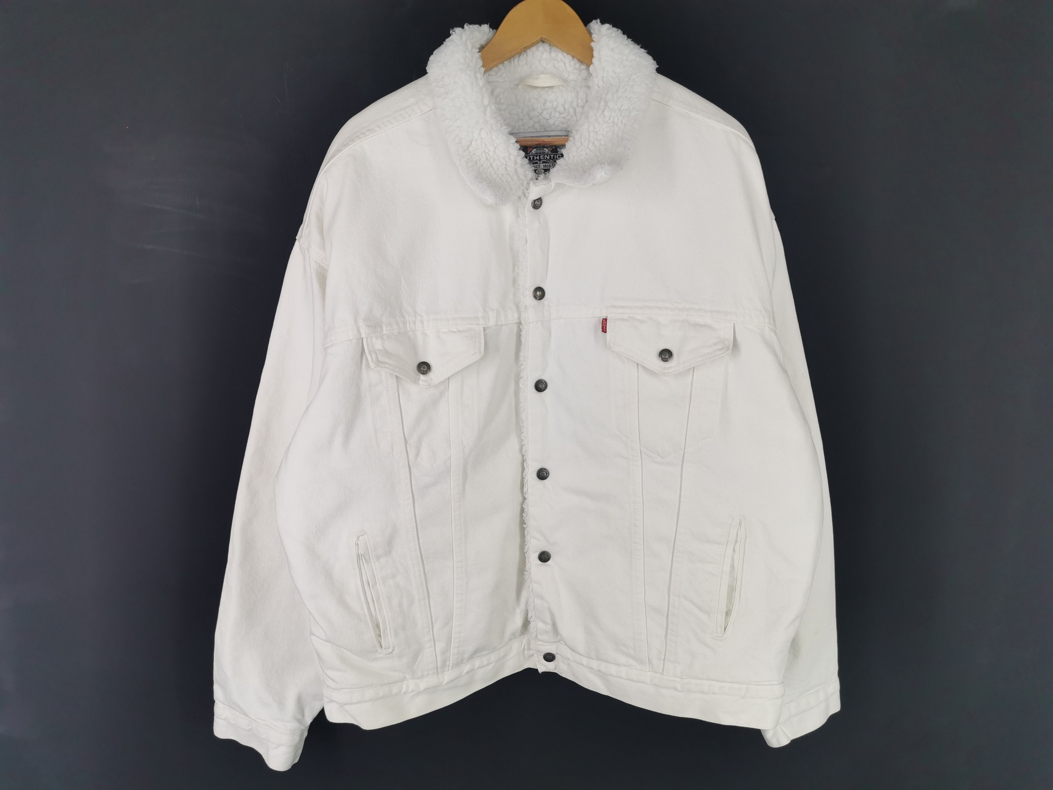 Levi's Vintage 90s Levis Sherpa Denim Jacket Made In USA Size XL Size US XL / EU 56 / 4 - 2 Thumbnail